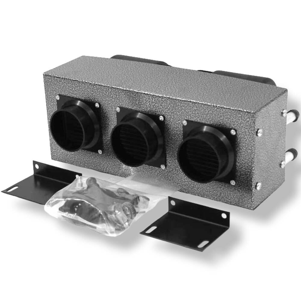High Output Truck Cab Heater 30,000 BTU Heater 12 Volt Ag Bus Vans Boat Dual Fan