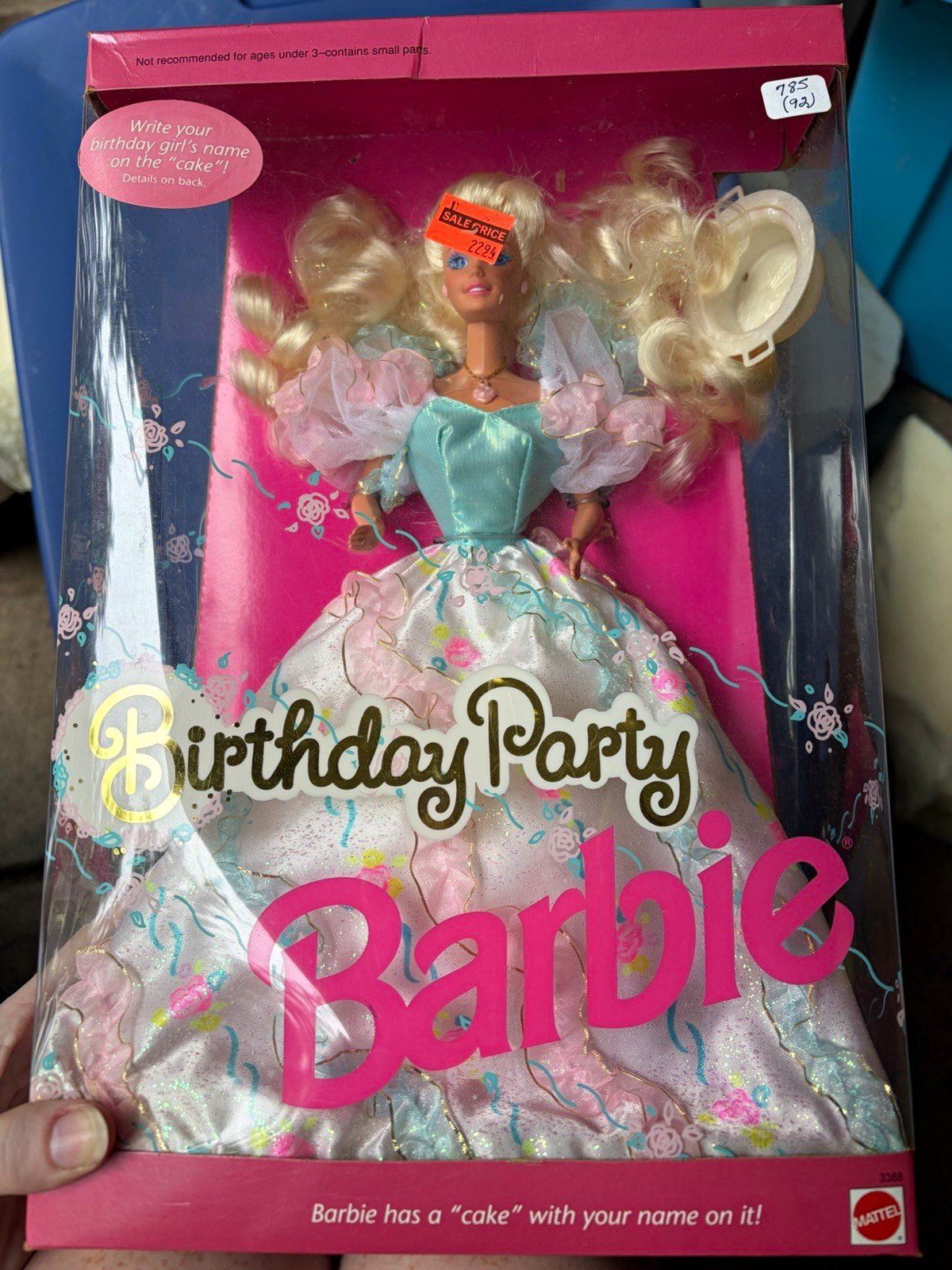 Mattel Birthday Party Barbie Fashion Doll w/ Cake Accessory 11 in MPN 3388 Mattel Birthday Party Barbie Fashion Doll w/ Cake Accessory 11 in MPN 3388