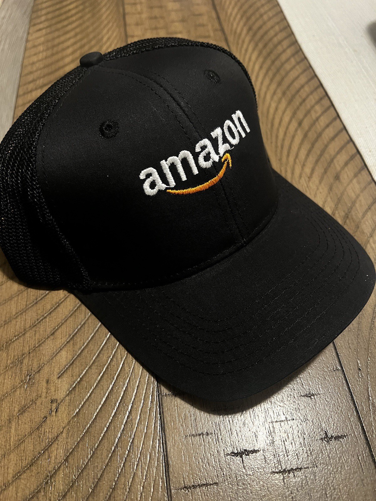 Embroidered Amazon Prime Employee Hat Black Athletic Fit One Size Embroidered Amazon Prime Employee Hat Black Athletic Fit One Size