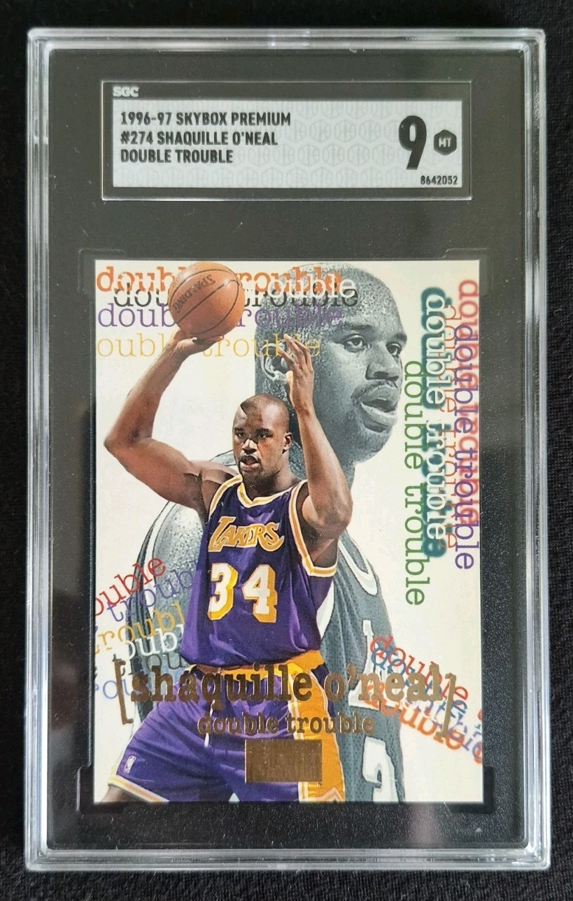 1996-97 SkyBox Premium Shaquille O'Neal Double Trouble #274 SGC 9