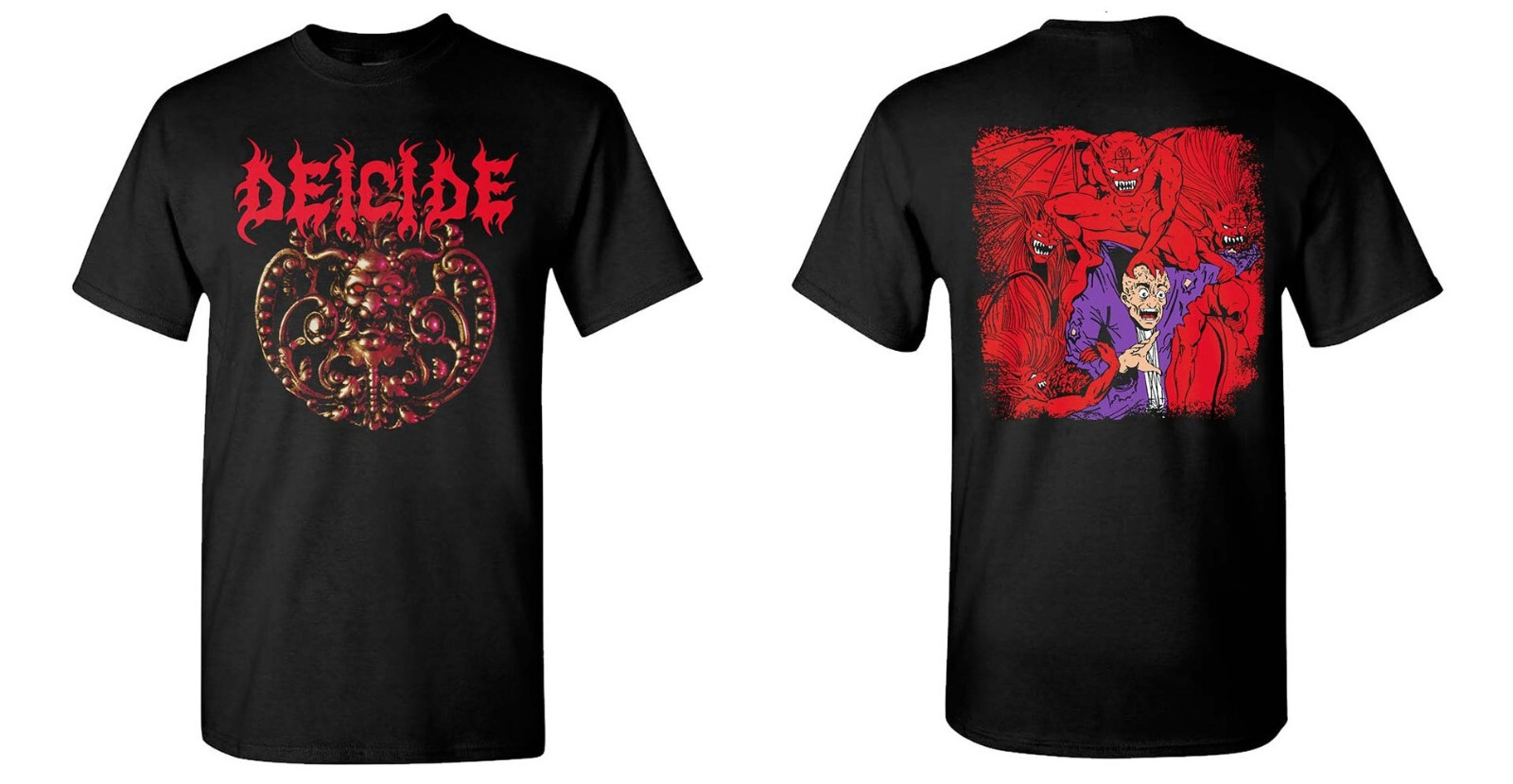 DEICIDE cd cvr MEDALLION First Album Official SHIRT SMALL New 2-SIDED