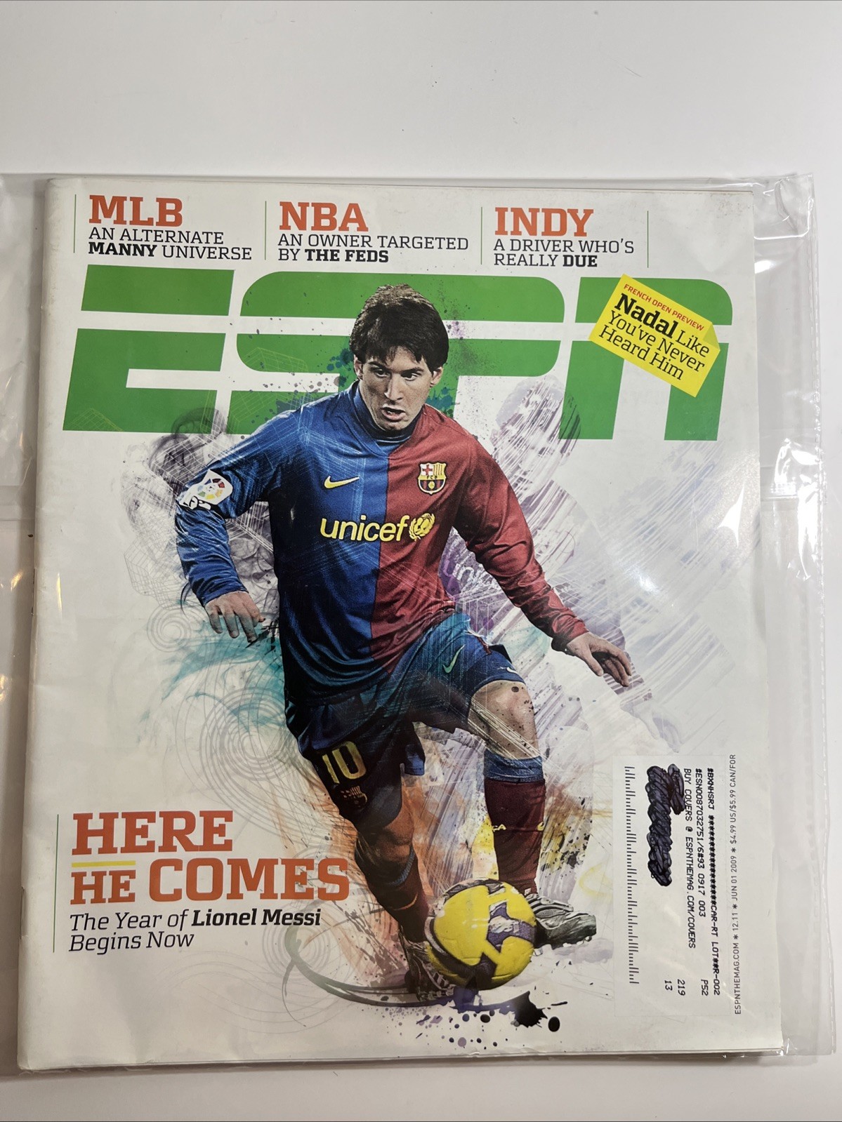 Lionel Messi June 1 2009 ESPN magazine FC BARCELONA Lionel Messi June 1 2009 ESPN magazine FC BARCELONA