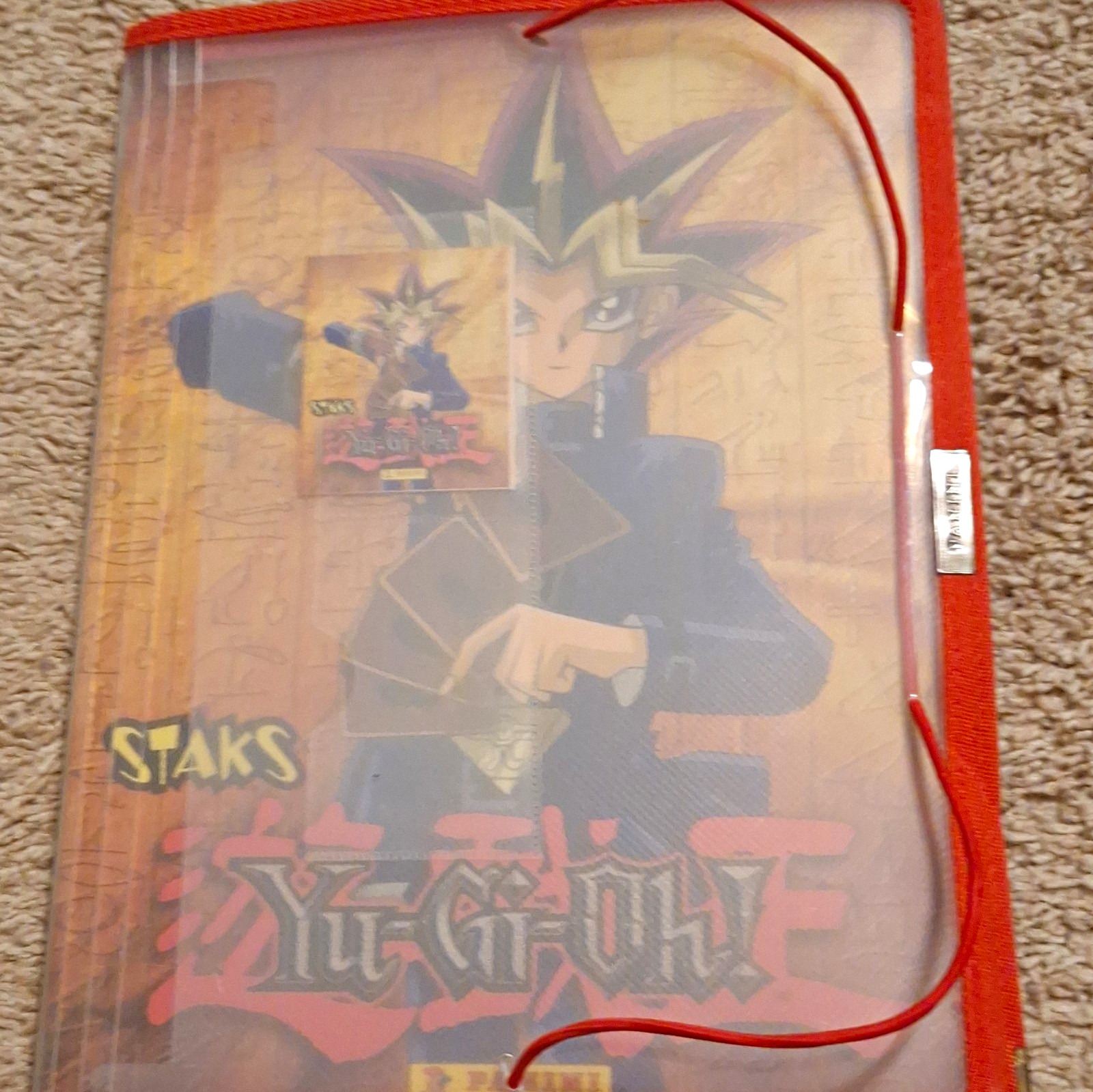 Panini Staks Yu-Gi-Oh 81-Card Vintage 1996 Lot w/ Binder & Checklist
