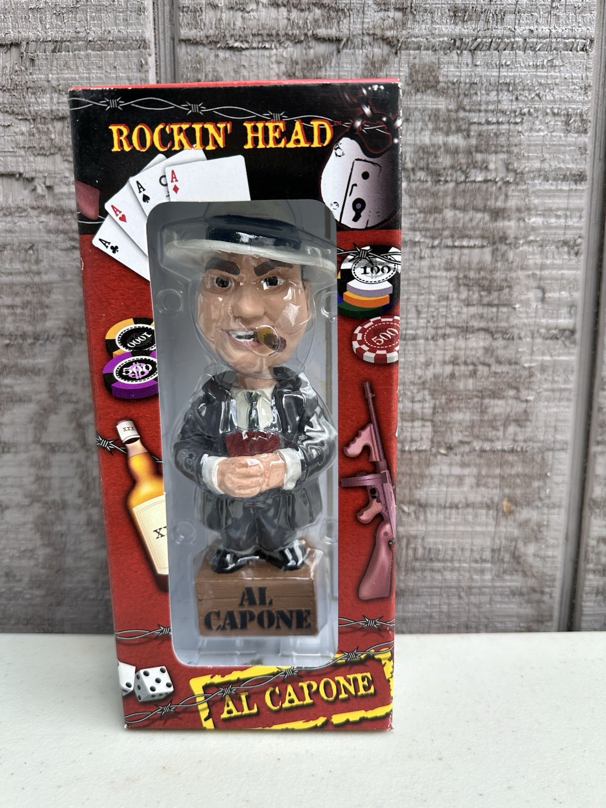 Al Capone Bobble Heads All Black Suits Al Capone Bobble Heads All Black Suits