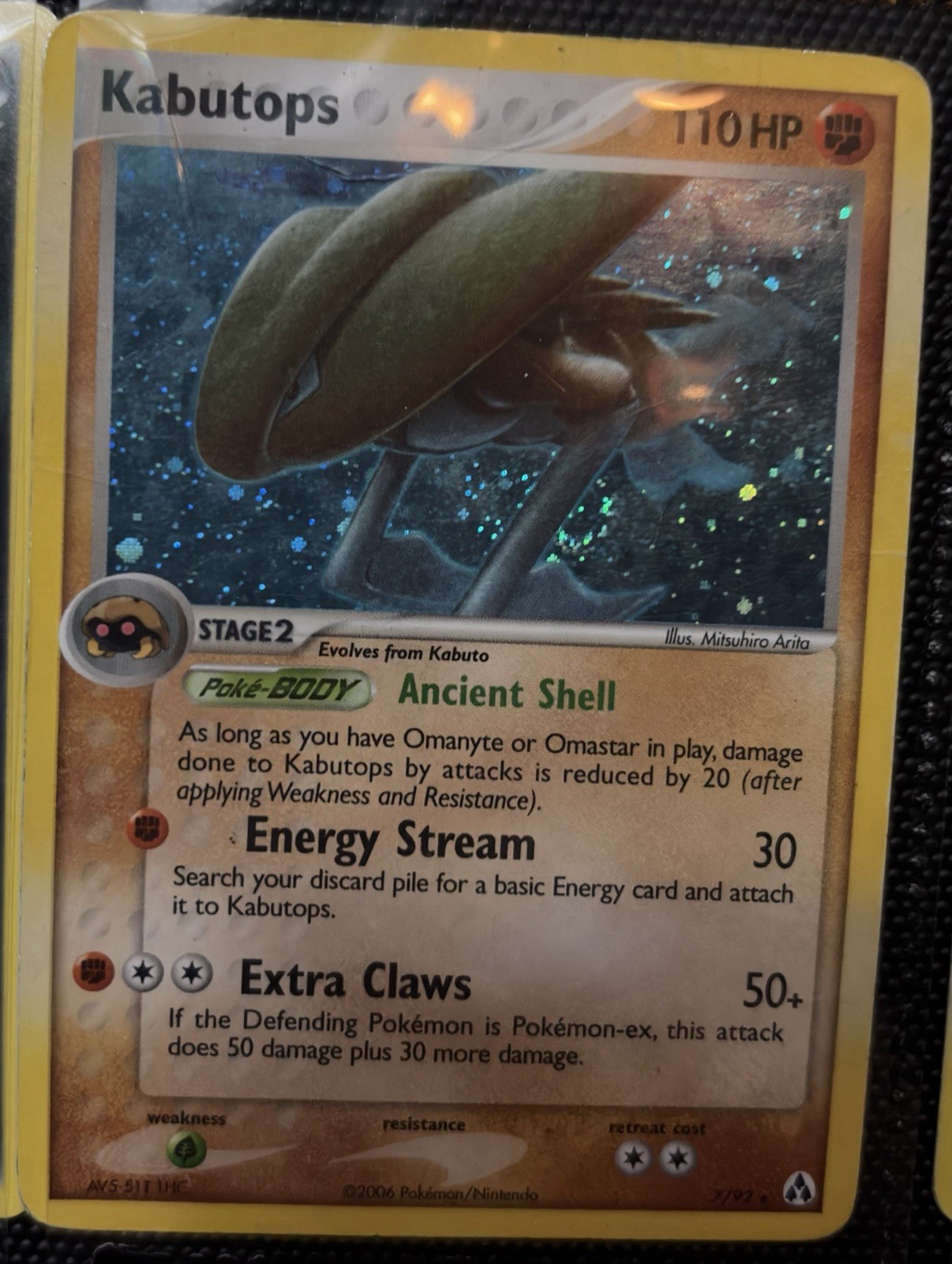 The Pokémon Company Kabutops 7/92 EX Legend Maker Holo Rare EN 110 HP The Pokémon Company Kabutops 7/92 EX Legend Maker Holo Rare EN 110 HP