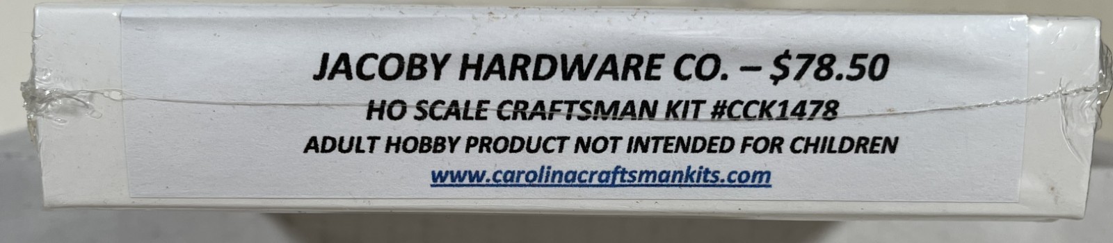 Carolina Craftsman CCK1478  Jacoby Hardware Company HO Scale OOP