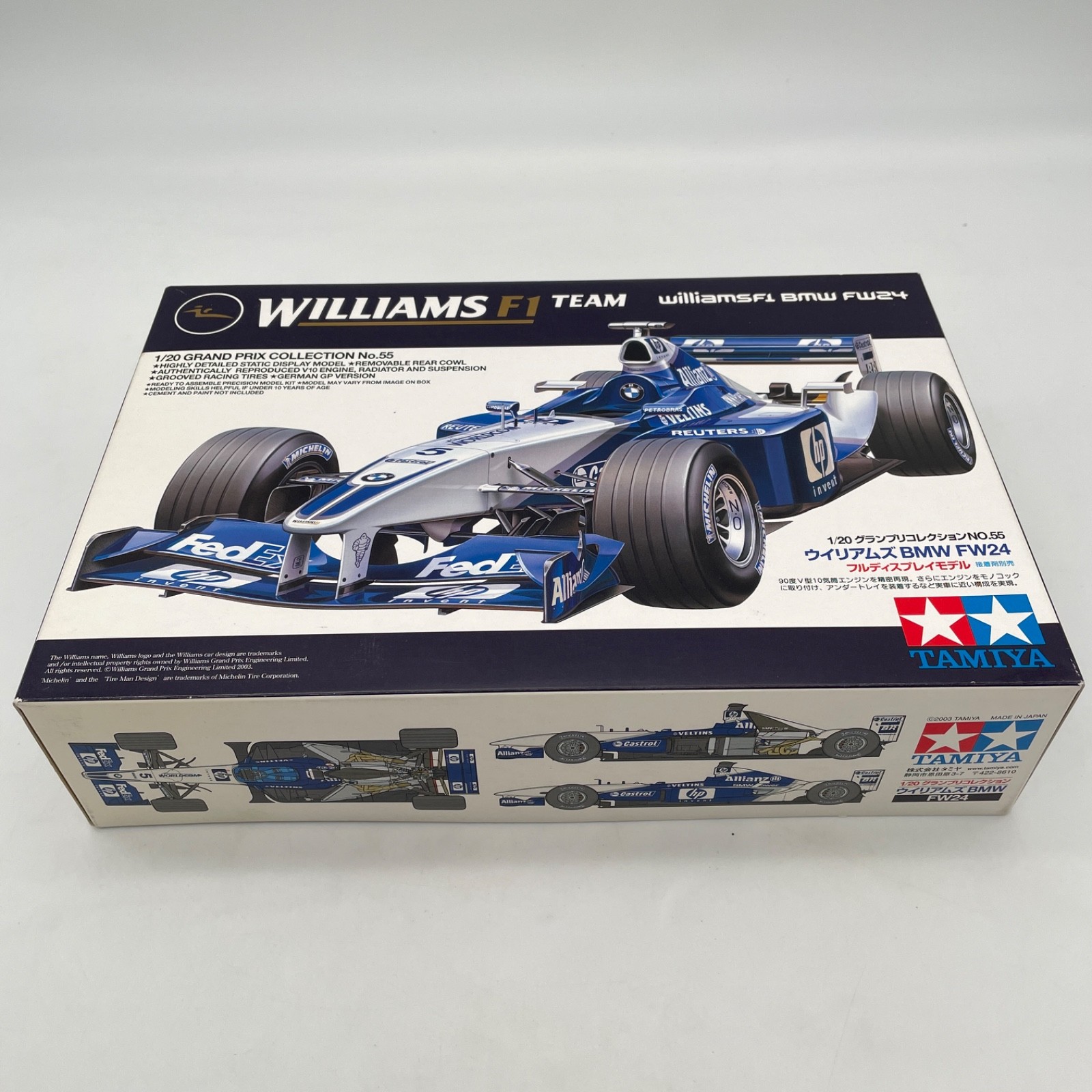 TAMIYA Grand Prix Collection Series No.55 Williams BMW FW24 1/20 model kit
