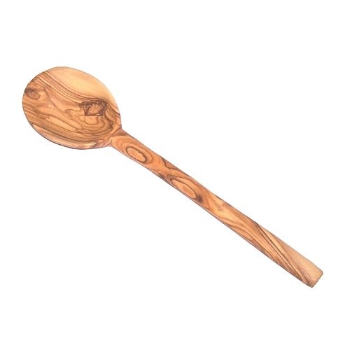 Olive Wood Handcrafted Cook\'s Spoon - Medium (12 inch) - Asfour Outlet Trademark
