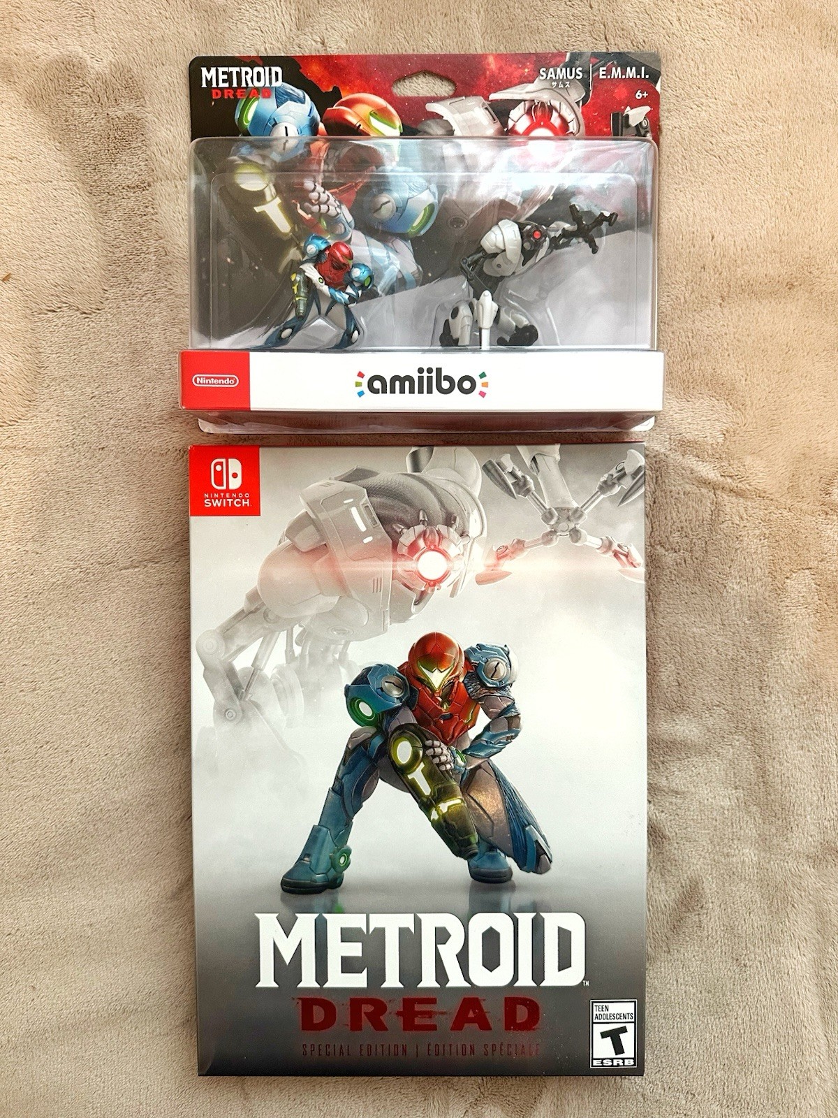 Metroid Dread (Nintendo Switch, 2021) Special Edition + Samus and E.M.M.I amiibo