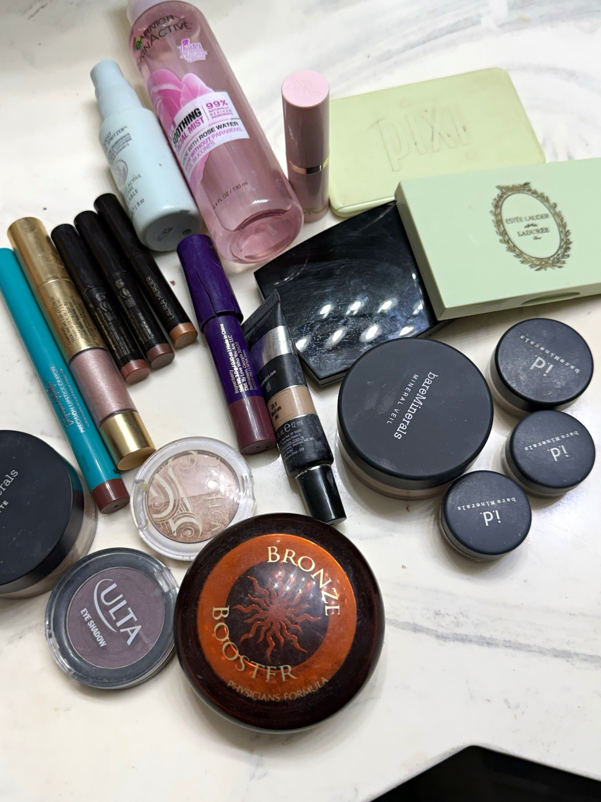 Assorted Full Size Makeup Lot: bareMinerals, Ulta, Garnier SkinActive + More