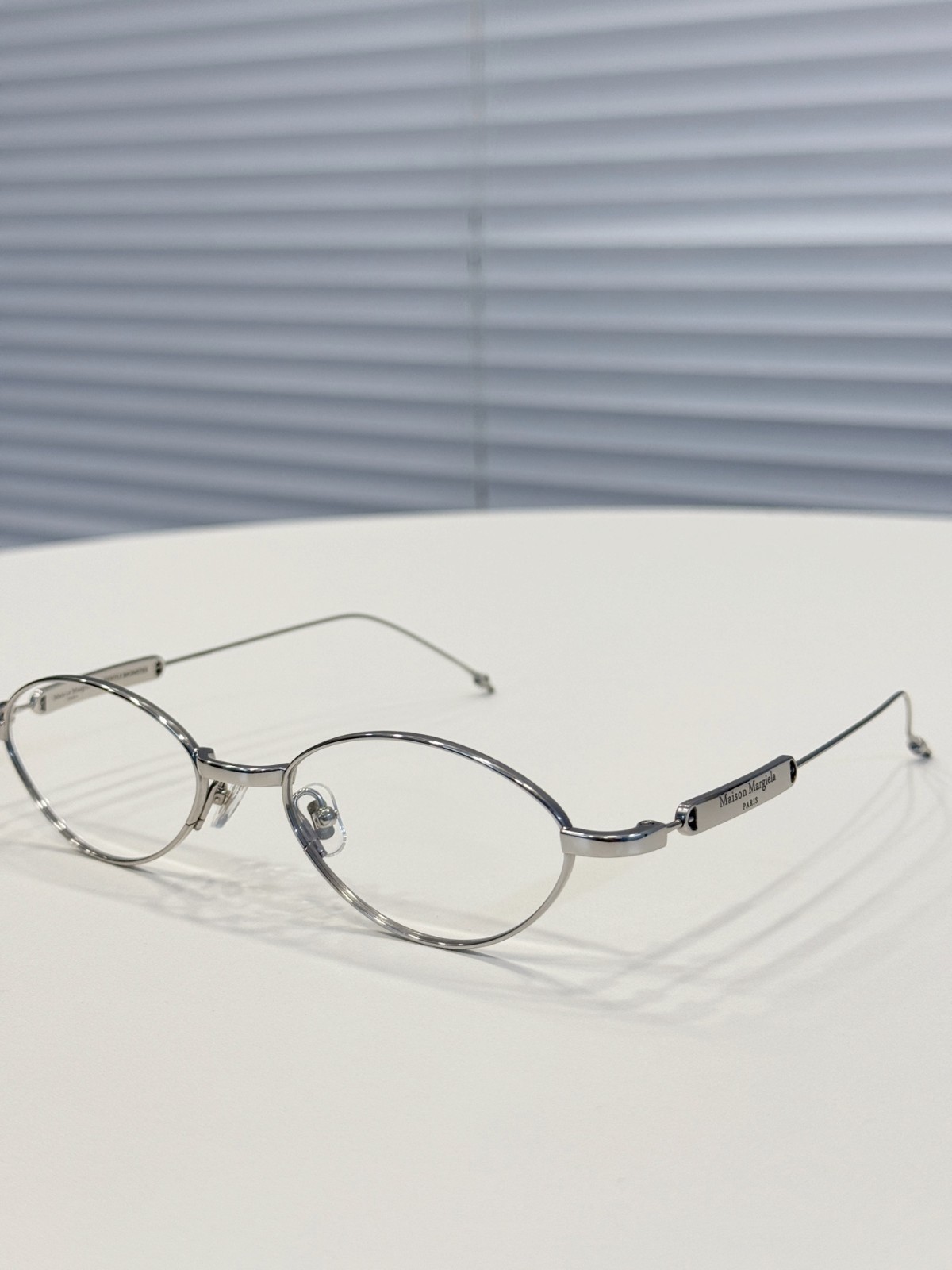 Maison Margiela x Gentle Monster MM216 Silver Oval Eyeglasses Clear Lens 55mm Maison Margiela x Gentle Monster MM216 Silver Oval Eyeglasses Clear Lens 55mm