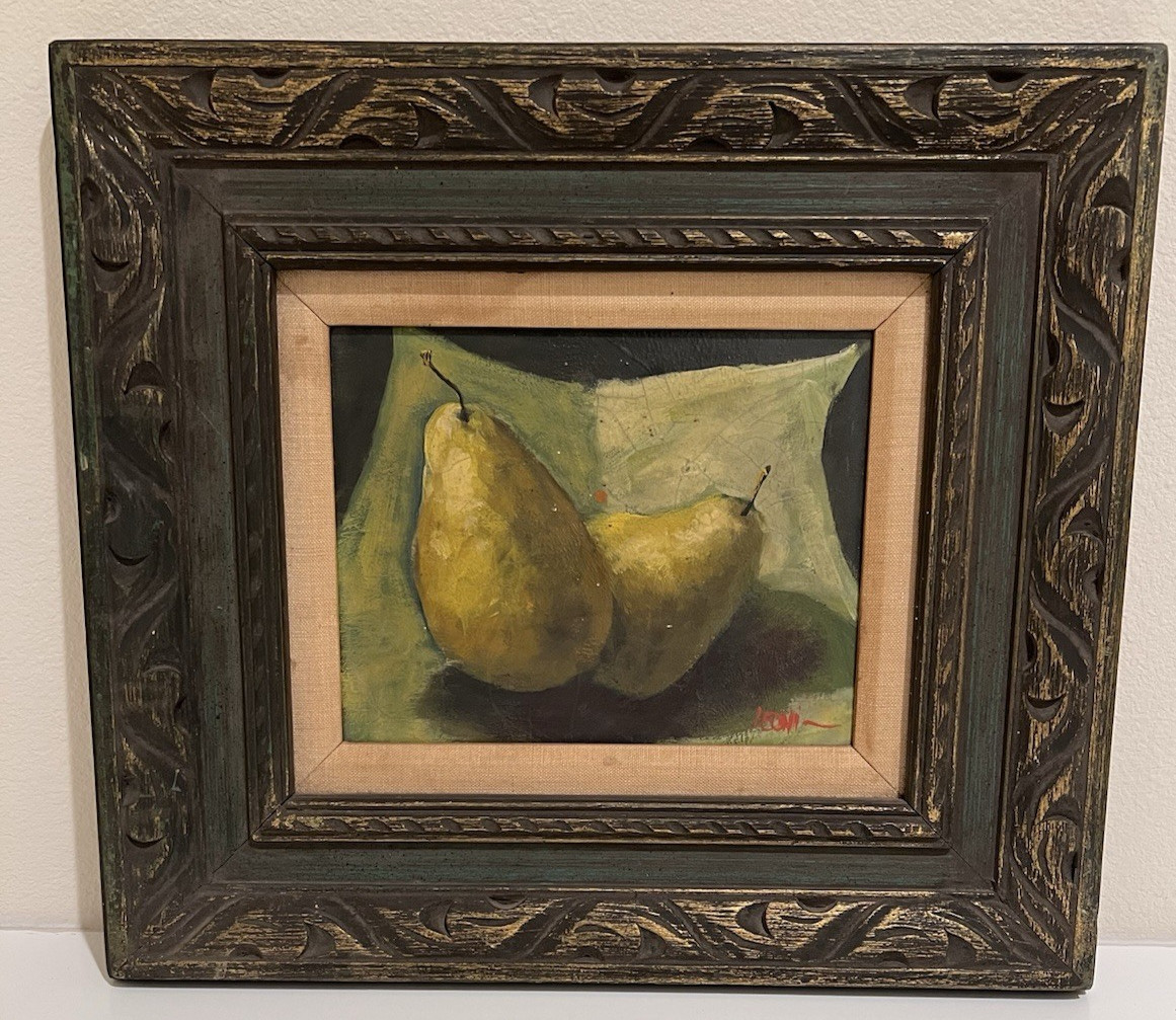 VTG Original Impressionist Oil Painting On Canvas Framed Signed Mystery Artist 