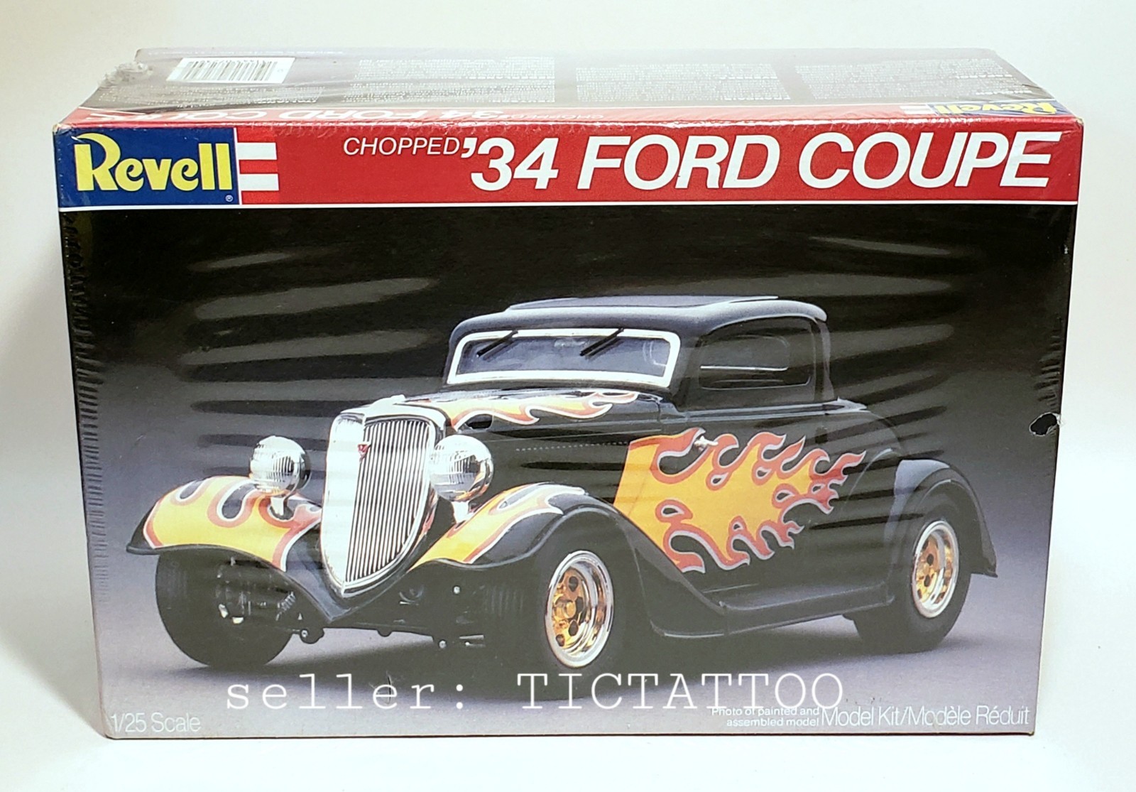 🔥 REVELL 1:25 Chopped \'34 FORD COUPE Model Kit #7239 Org Issue 1982 NEW SEALED 🔥 REVELL 1:25 Chopped \'34 FORD COUPE Model Kit #7239 Org Issue 1982 NEW SEALED
