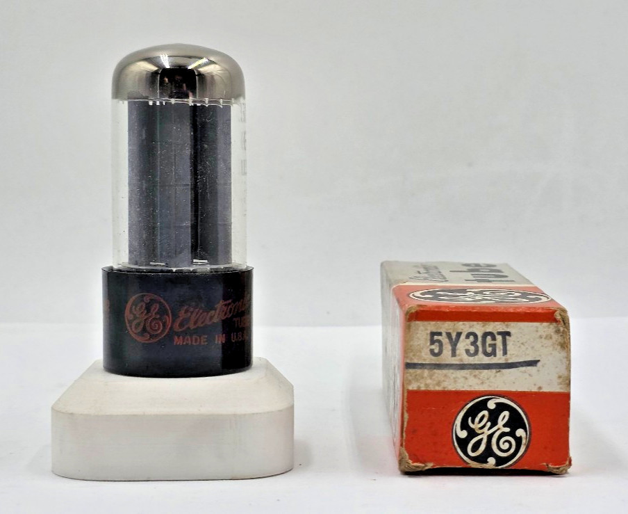 5Y3GT GE Grey Plates Red Brand NIB Tube (New Old Stock) Test New 1YearWarranty