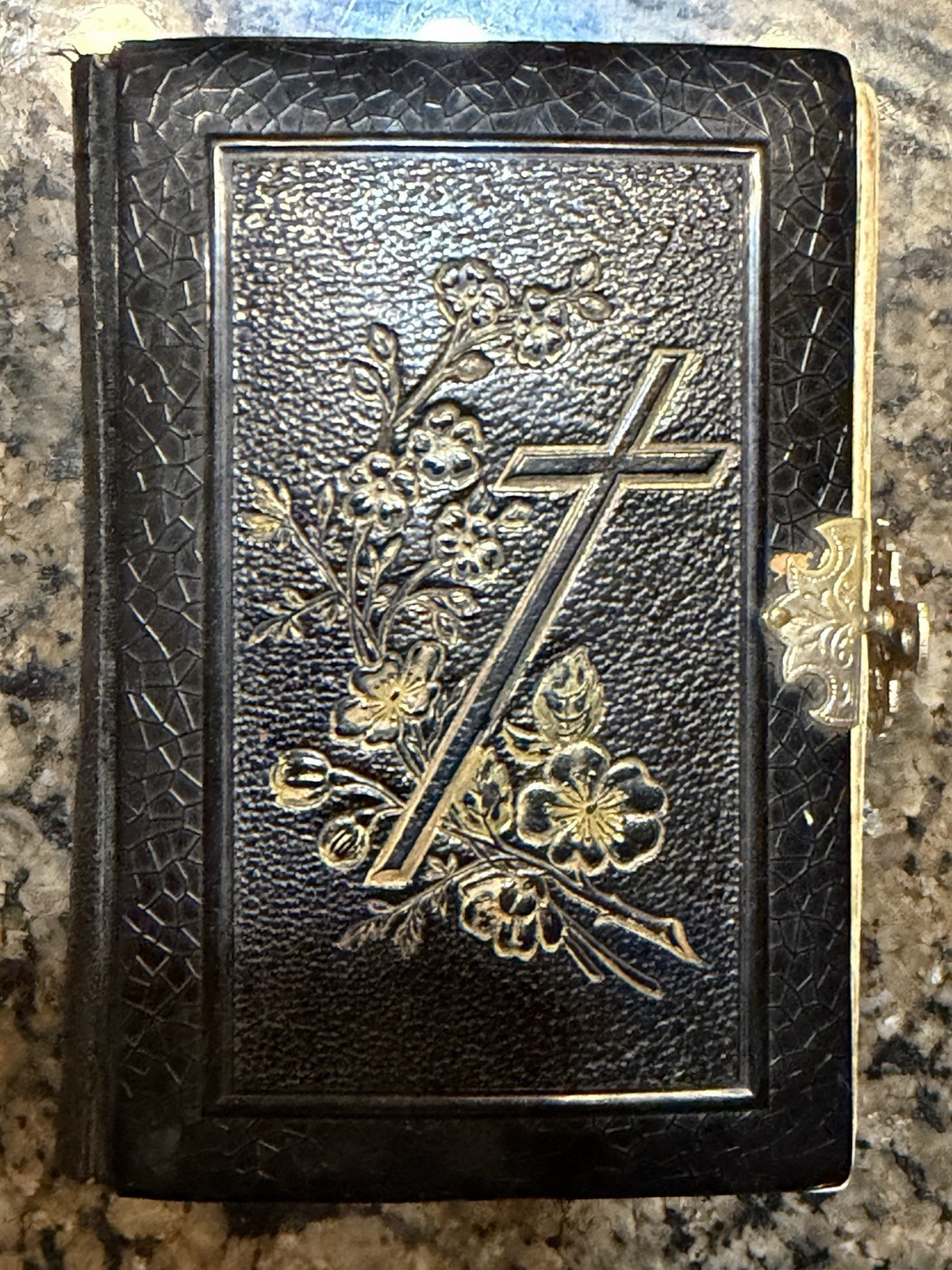19th Century Czech Catholic Prayer Book Finely Bound Brass Clasps 1800s 19th Century Czech Catholic Prayer Book Finely Bound Brass Clasps 1800s