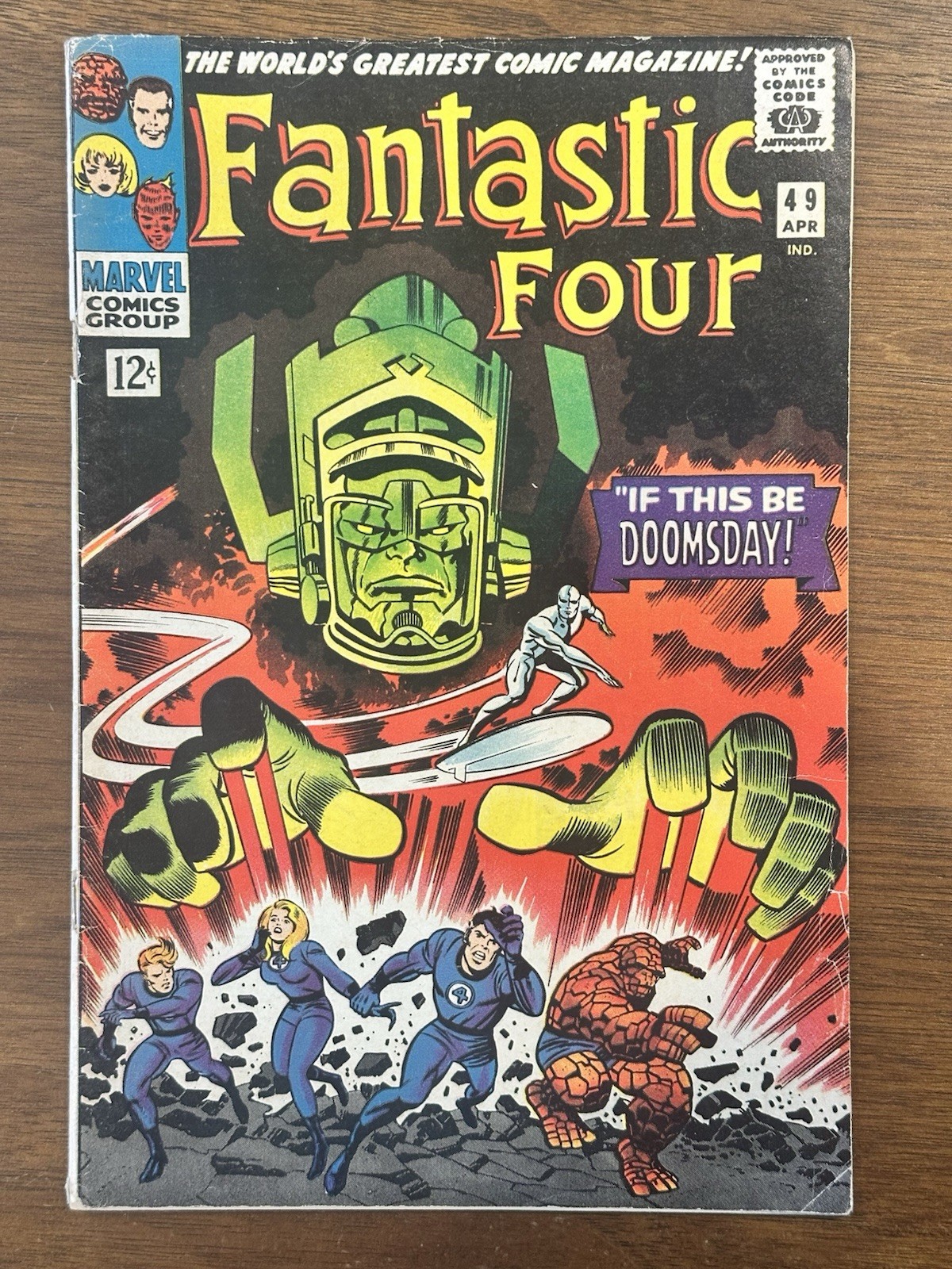 Fantastic Four 49 1966 1st Full Appearance Of Galactus Silver Age Key Comic Book Fantastic Four 49 1966 1st Full Appearance Of Galactus Silver Age Key Comic Book