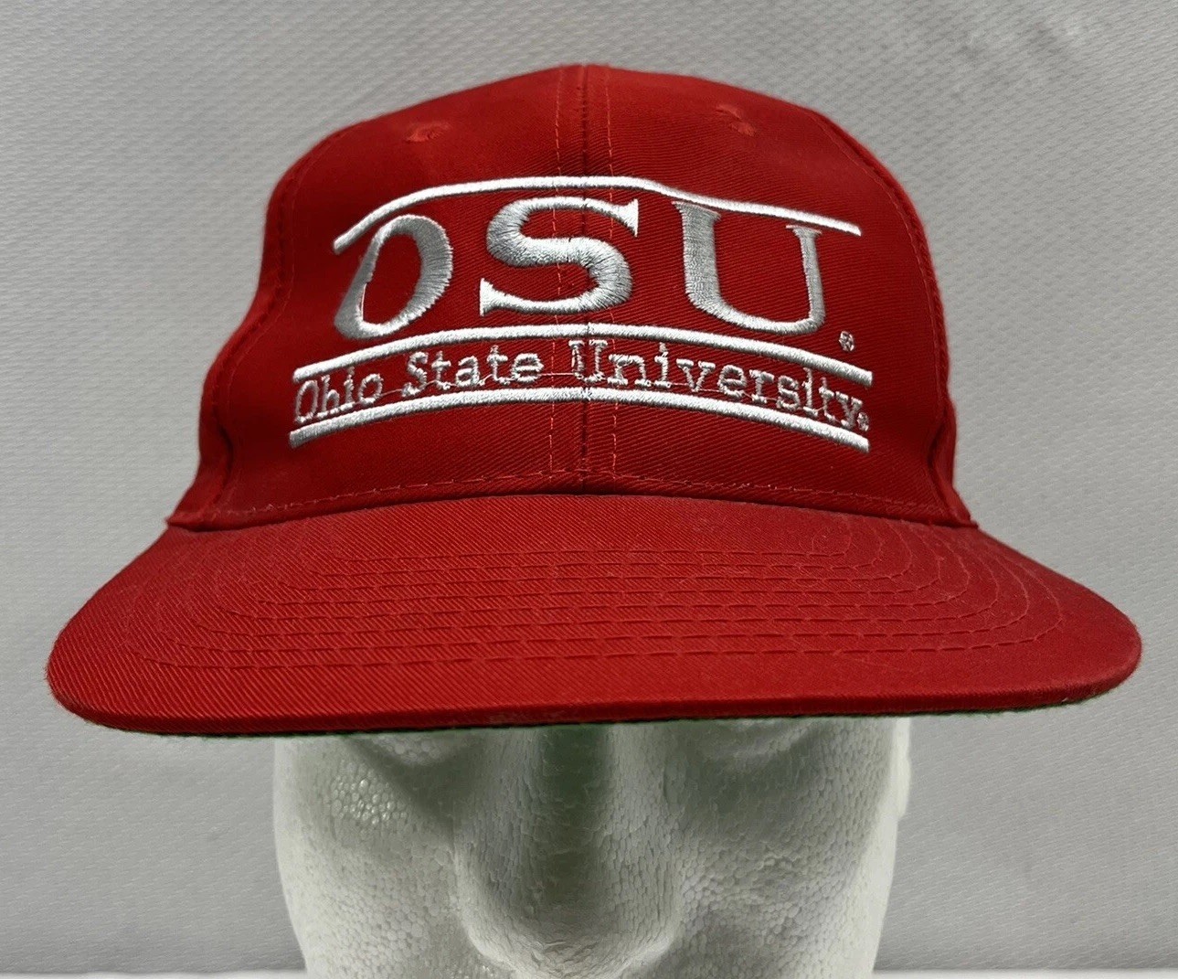 Vintage Ohio State Buckeyes The Game Split Bar SnapBack Hat Red Vintage Ohio State Buckeyes The Game Split Bar SnapBack Hat Red