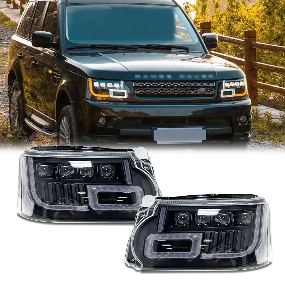 LED Headlight Sequential Turn Signal For Land Rover Range Rover Sport 2010-2013