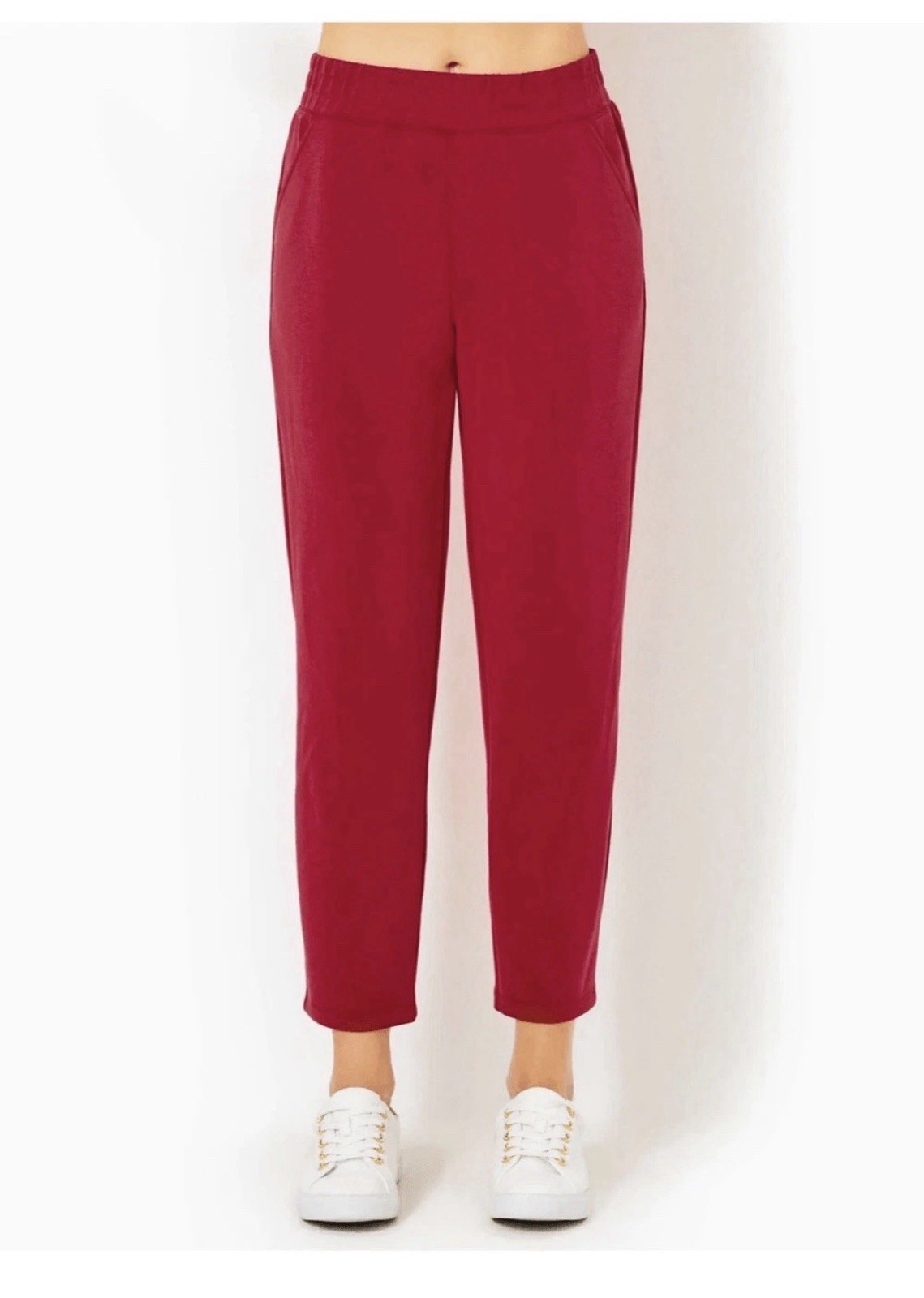 NWT Lilly Pulitzer Riley Pull-On Pant Malbec Red Size XL