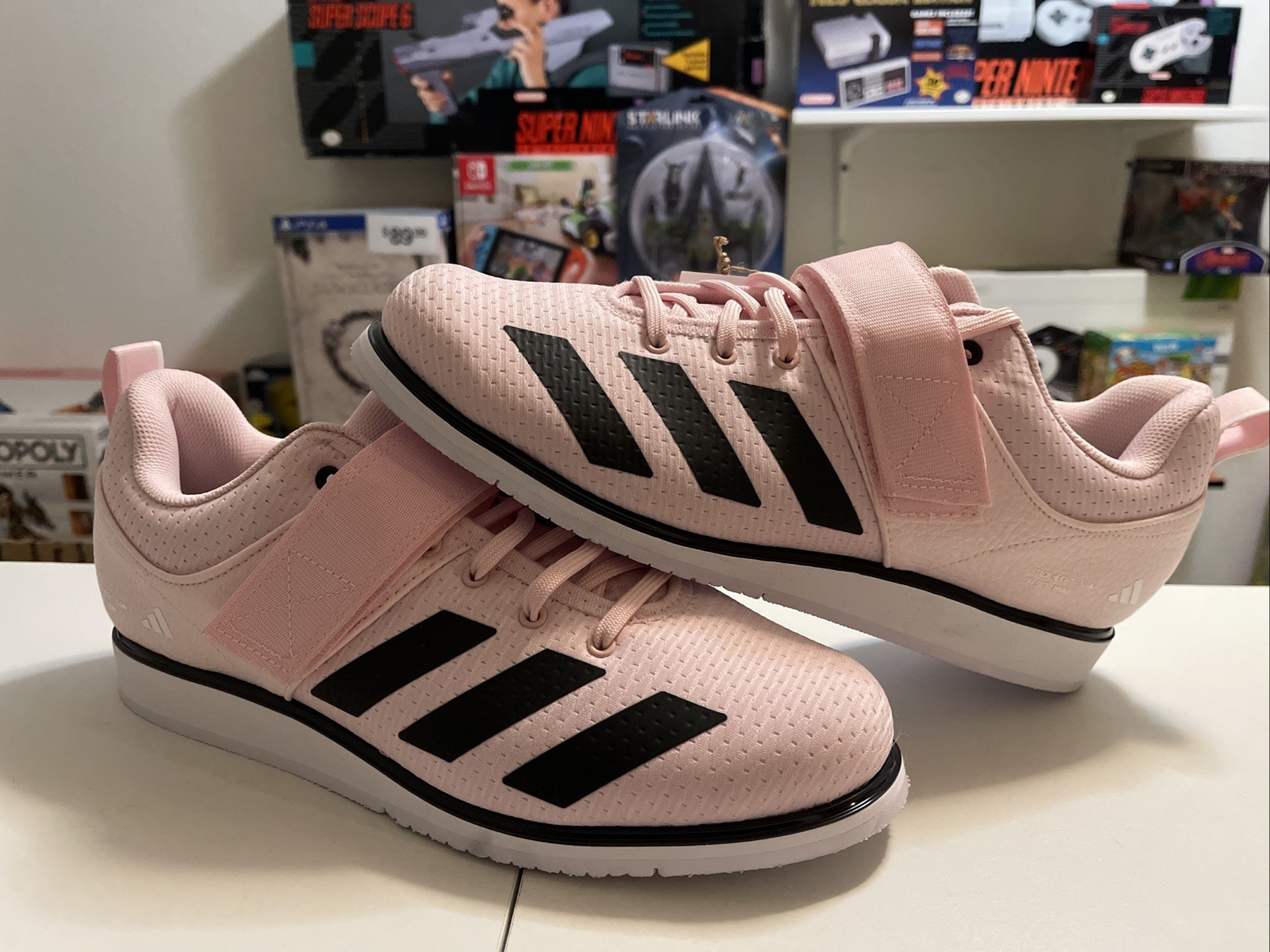 adidas Powerlift 5 Weightlifting Shoes Men\'s 10.5 JP9879 Pink Black Women 11.5 adidas Powerlift 5 Weightlifting Shoes Men\'s 10.5 JP9879 Pink Black Women 11.5