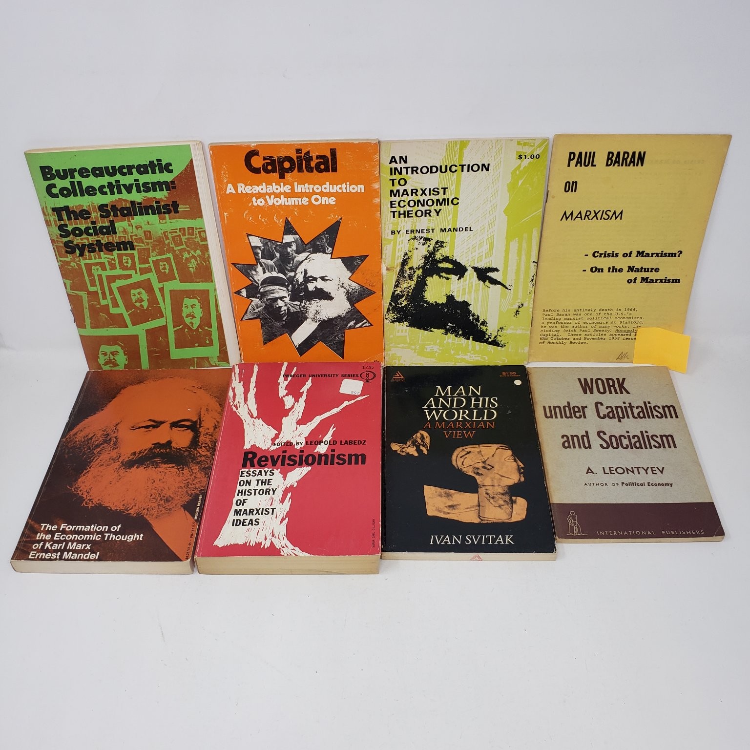 Marxist Theory, Economics, and Revisionism Lot of 8 - PB Marx, Mandel Leontyev