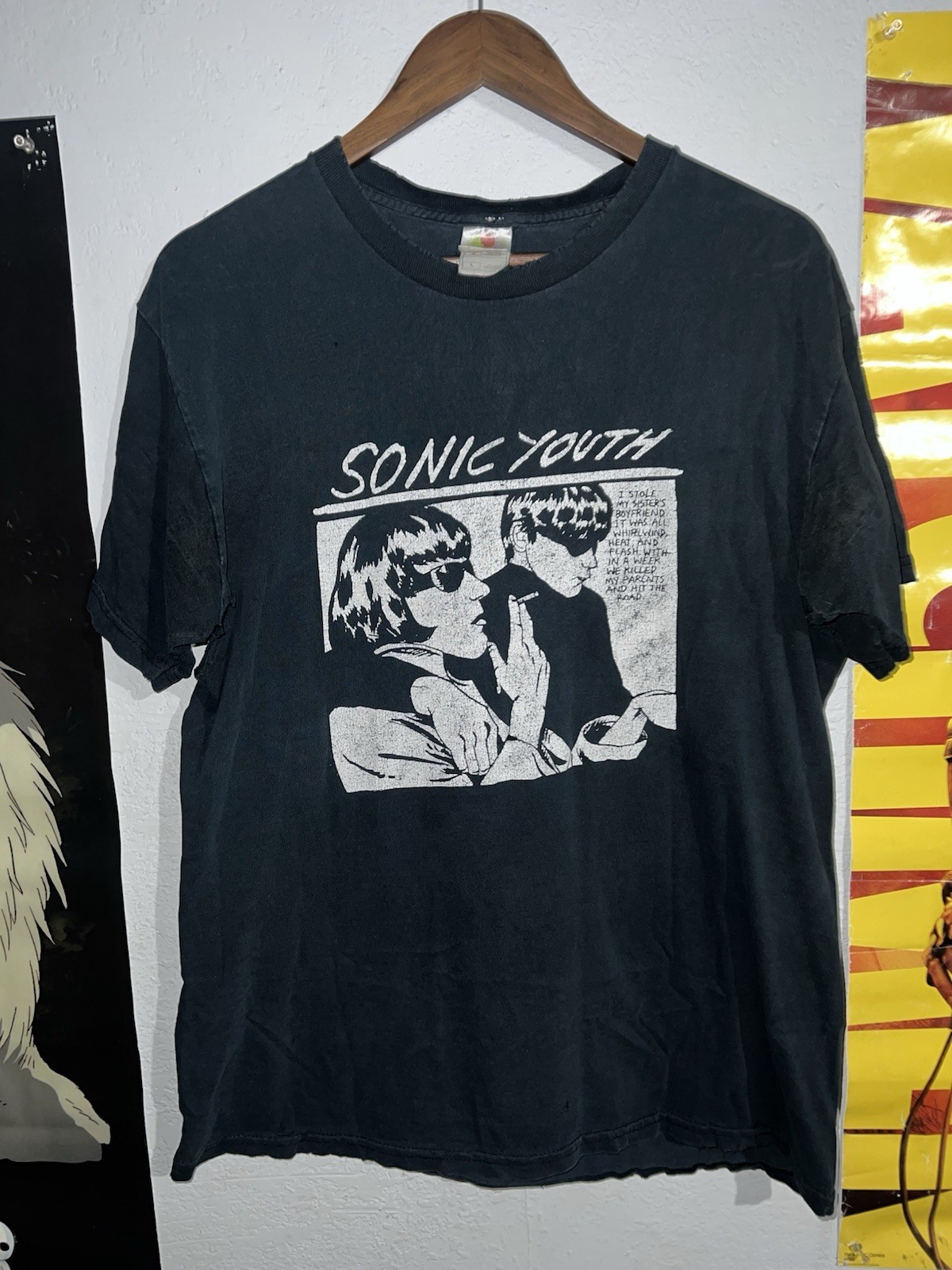 VTG Y2K Sonic Youth Goo Hysteric Band Tee L Cobain SST Records Alt Rock Noise NY VTG Y2K Sonic Youth Goo Hysteric Band Tee L Cobain SST Records Alt Rock Noise NY