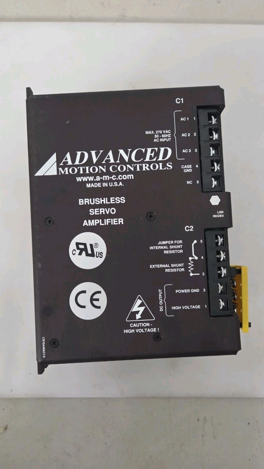 ADVANCED MOTION CONTROLS BRUSHLESS SERVO AMPLIFIER B30A40ACH-MM1 NEW ADVANCED MOTION CONTROLS BRUSHLESS SERVO AMPLIFIER B30A40ACH-MM1 NEW