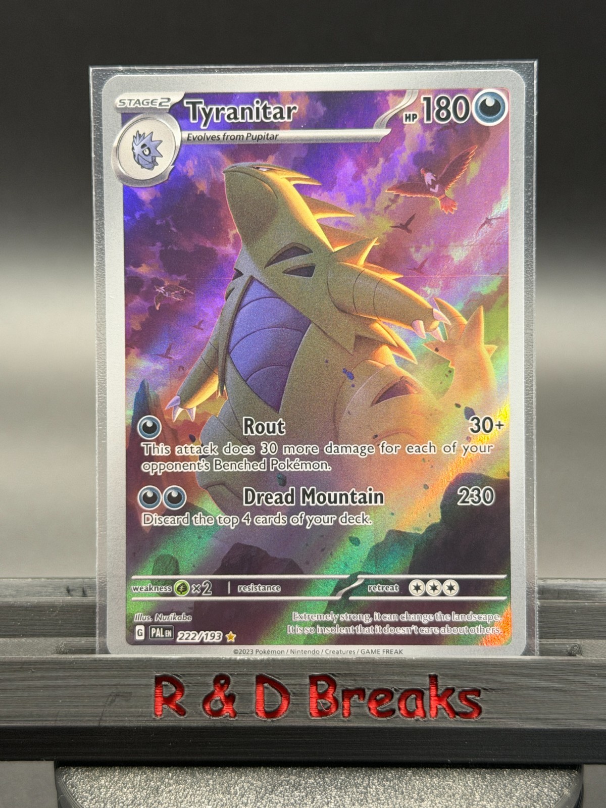 Tyranitar 222/193 Paldea Evolved Illustration Rare NM/M Pokemon Card