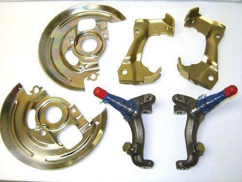 1968 - 1974 Chevy Nova Stock Spindle Kit with Caliper Brackets & Backing Plates