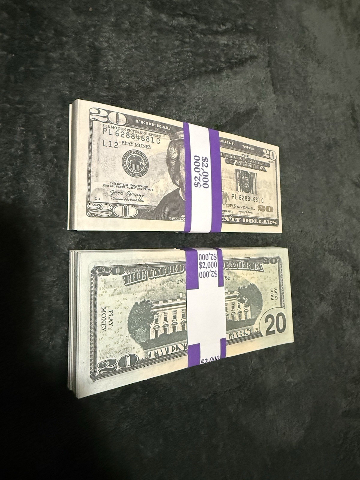 50 to 100pcs 20 bill Replica Money Prop for Pranks & Movie Production