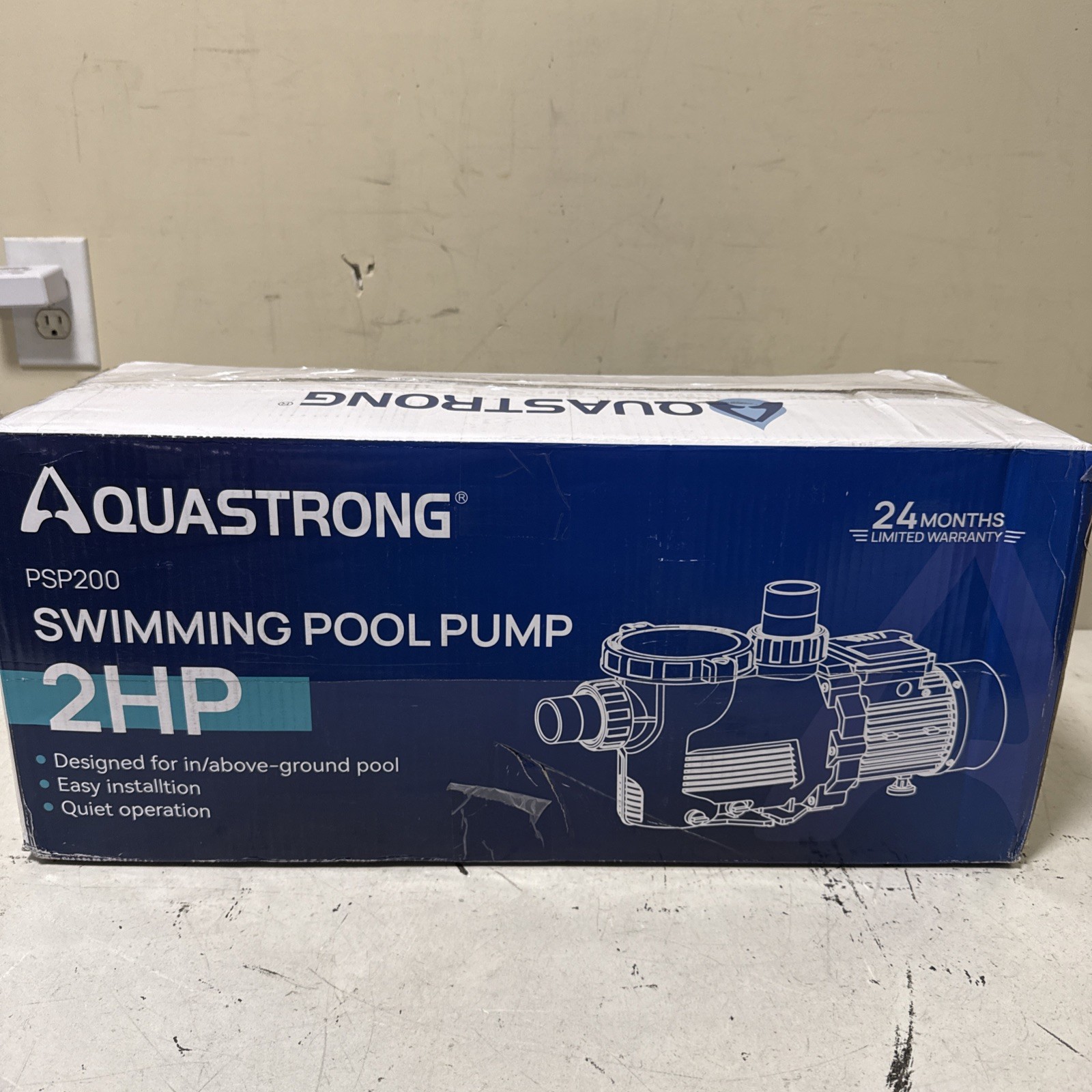 Aquastrong PSP200 Swimming Pool Pump 2HP New Open Box Aquastrong PSP200 Swimming Pool Pump 2HP New Open Box