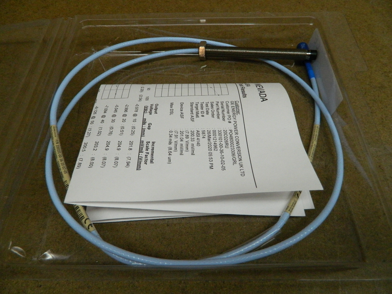 Bently Proximity Sensor 3300 XL 8MM 330101-00-36-10-02-05 Proximity Probes Bently Proximity Sensor 3300 XL 8MM 330101-00-36-10-02-05 Proximity Probes