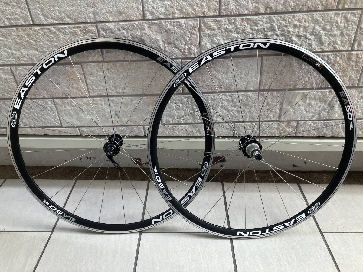 Good condition used EASTON EA50SL 622*13C shimano free Easton aluminum wheel