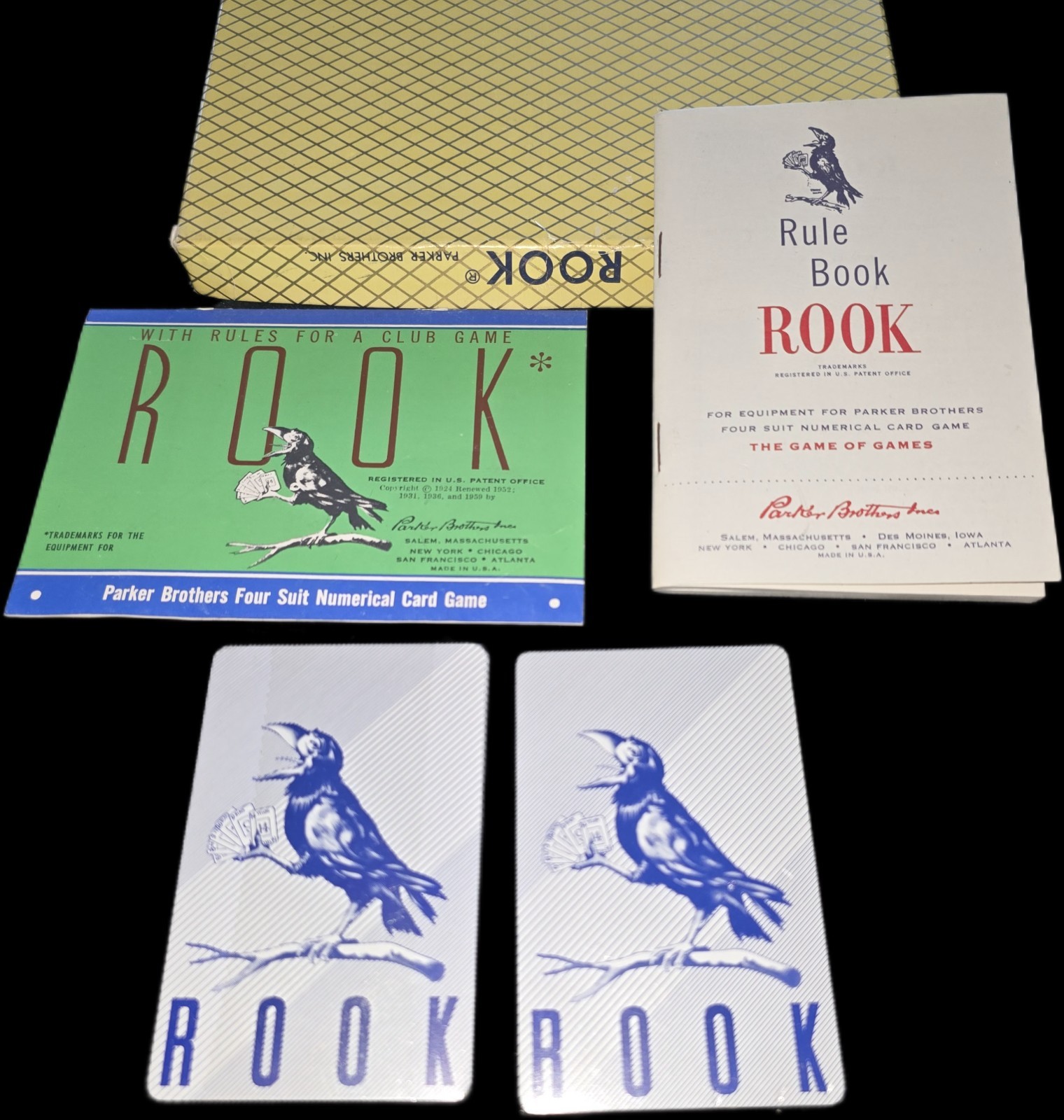 Vintage 1959 Rook Card Game Parker Brothers SEALED CARDS New Old Stock NOS READ