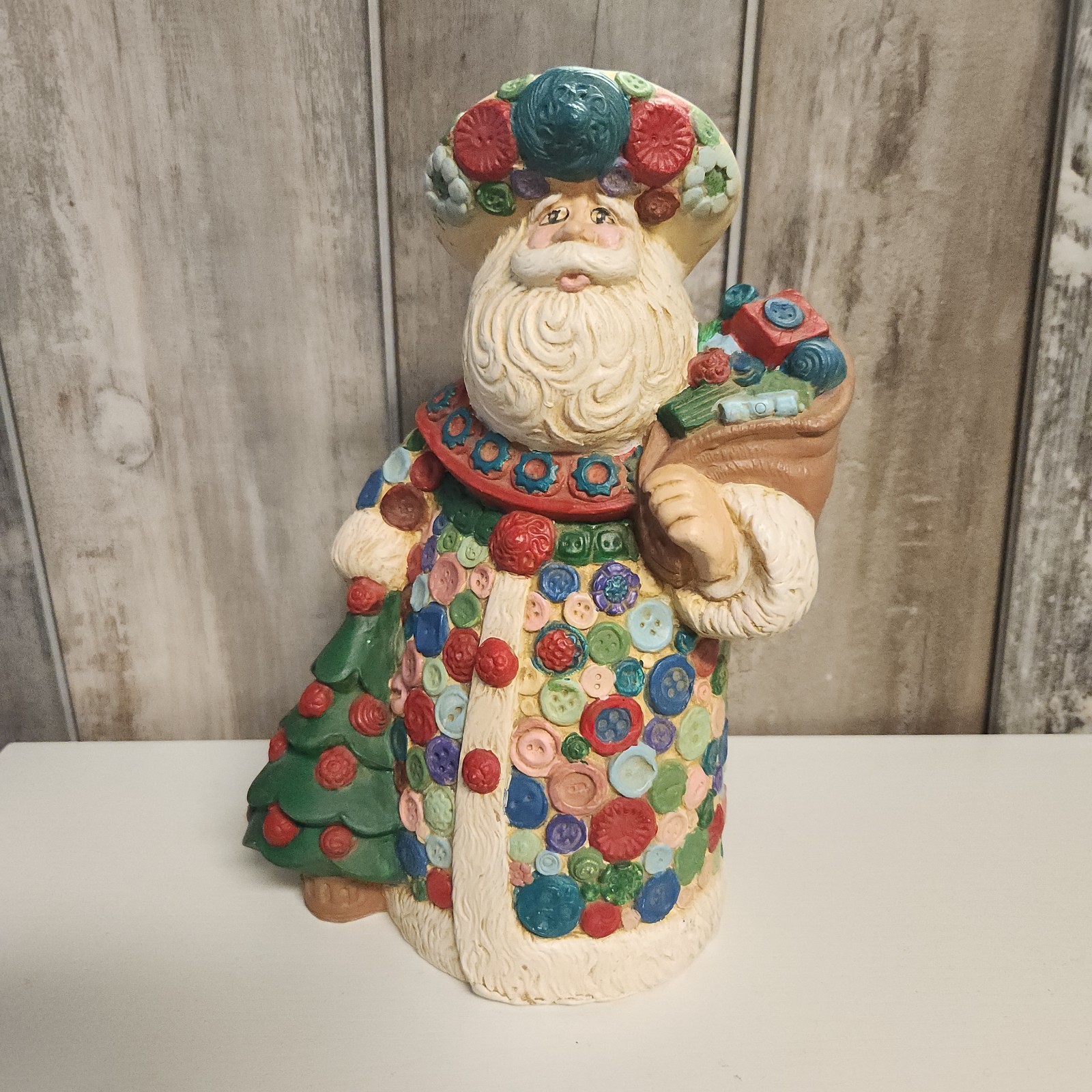 Vintage GARE Inc 1997 Ceramic Santa Claus-Saint Nicholas- Christmas Tree 9\ Vintage GARE Inc 1997 Ceramic Santa Claus-Saint Nicholas- Christmas Tree 9\