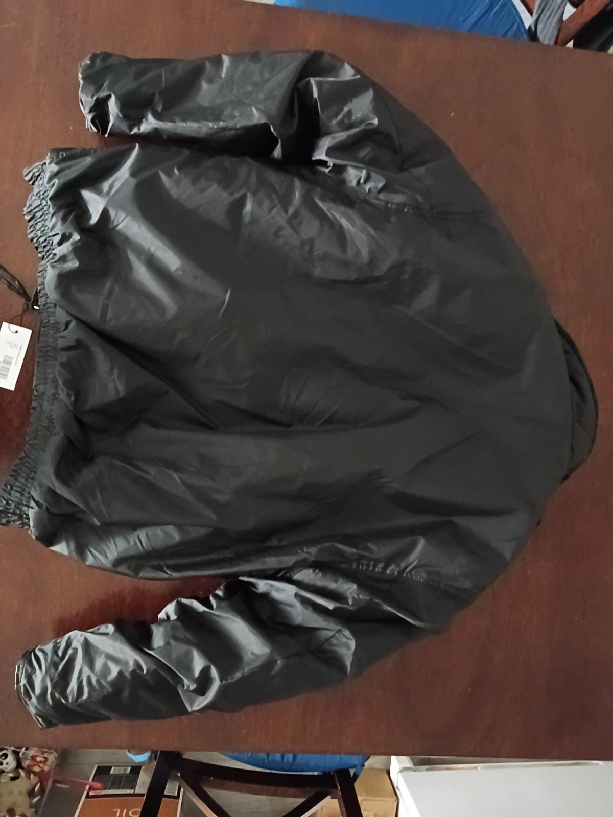 NEW National Patrol XL Black Bomber Jacket Elastic Waist No Shoulder Patches