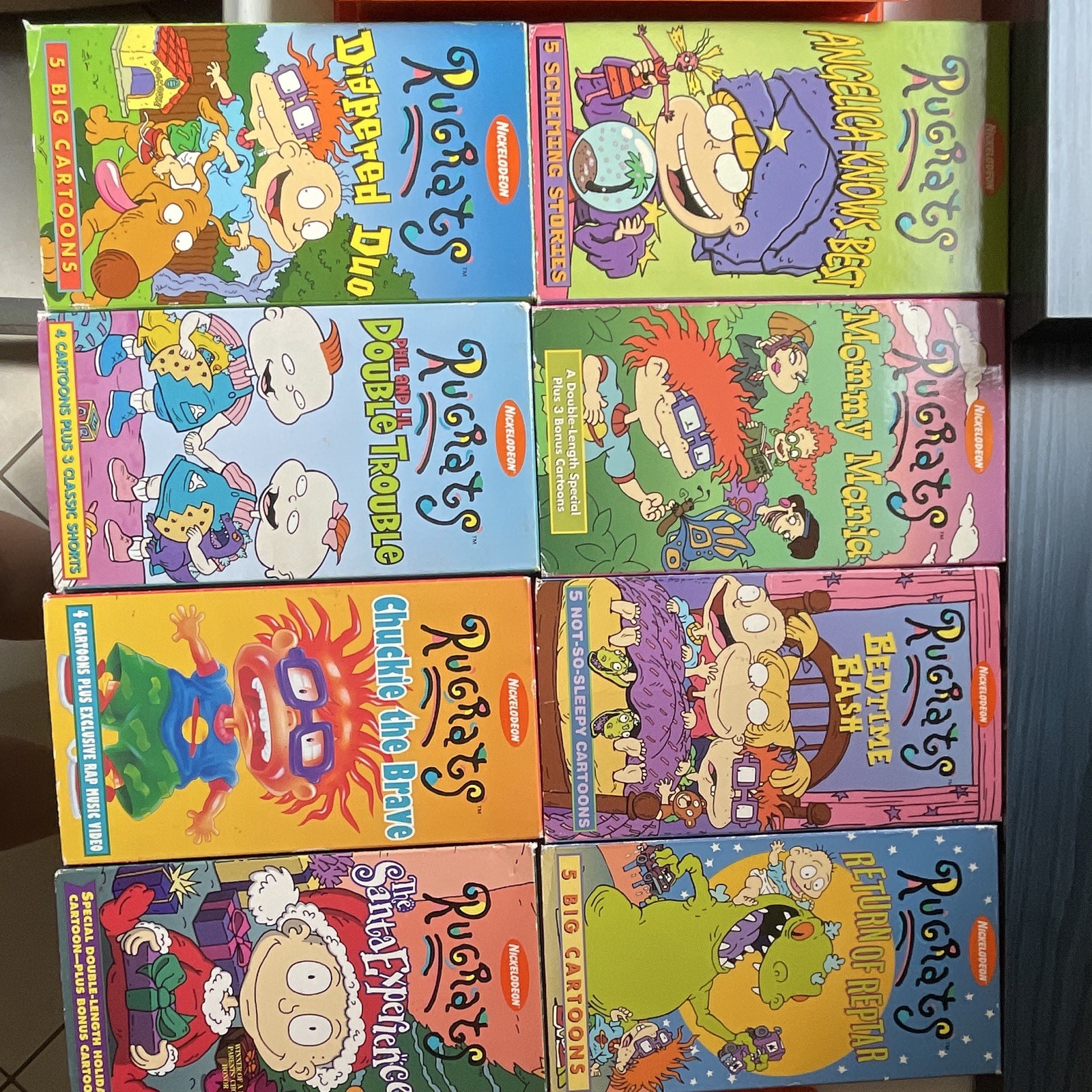 10 Rugrats VHS Box Set Lot Nickelodeon NTSC English Diapered Duo Return Reptar 10 Rugrats VHS Box Set Lot Nickelodeon NTSC English Diapered Duo Return Reptar