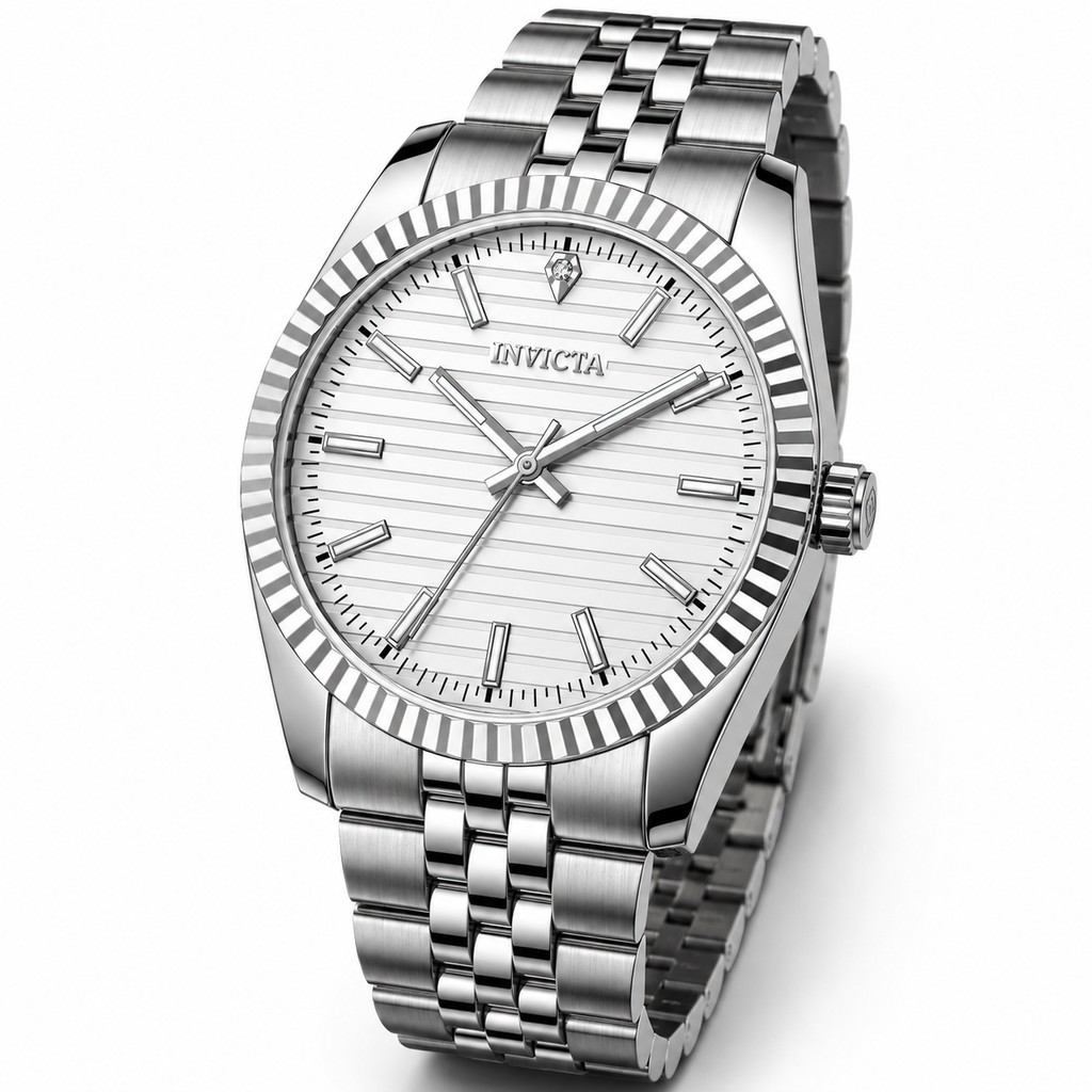 Invicta Celestial Somerset Men's Watch 36mm Silver Dial Jubilee 69165 New In Box Invicta Celestial Somerset Men's Watch 36mm Silver Dial Jubilee 69165 New In Box