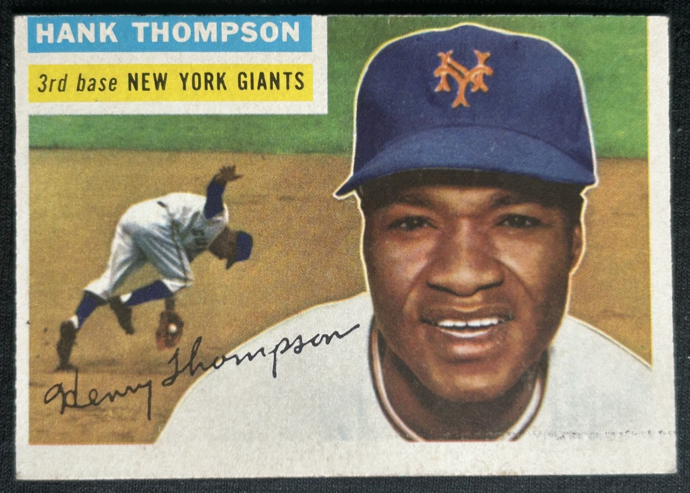 1956 Topps - Hank Thompson #199 VG - miscut/uncentered 1956 Topps - Hank Thompson #199 VG - miscut/uncentered