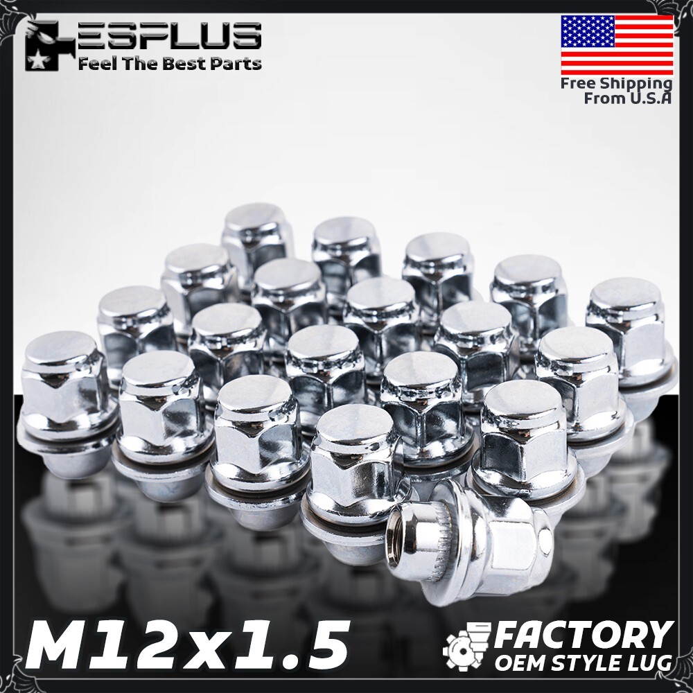 20 Pc Toyota OEM Lug Nut Chrome M12x1.5 Fit Corolla/Prius/Highlander/RAV4 etc
