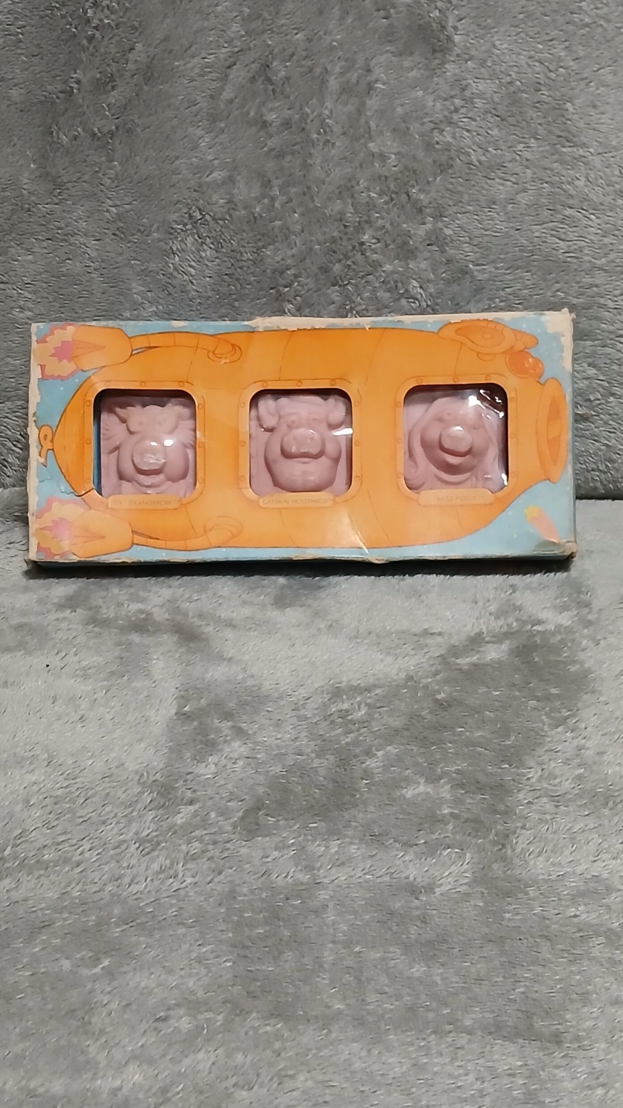 Vintage 1979 Hallmark Muppets Pigs In Space Swinetrek Soap  3 Bars Kitsch Decor