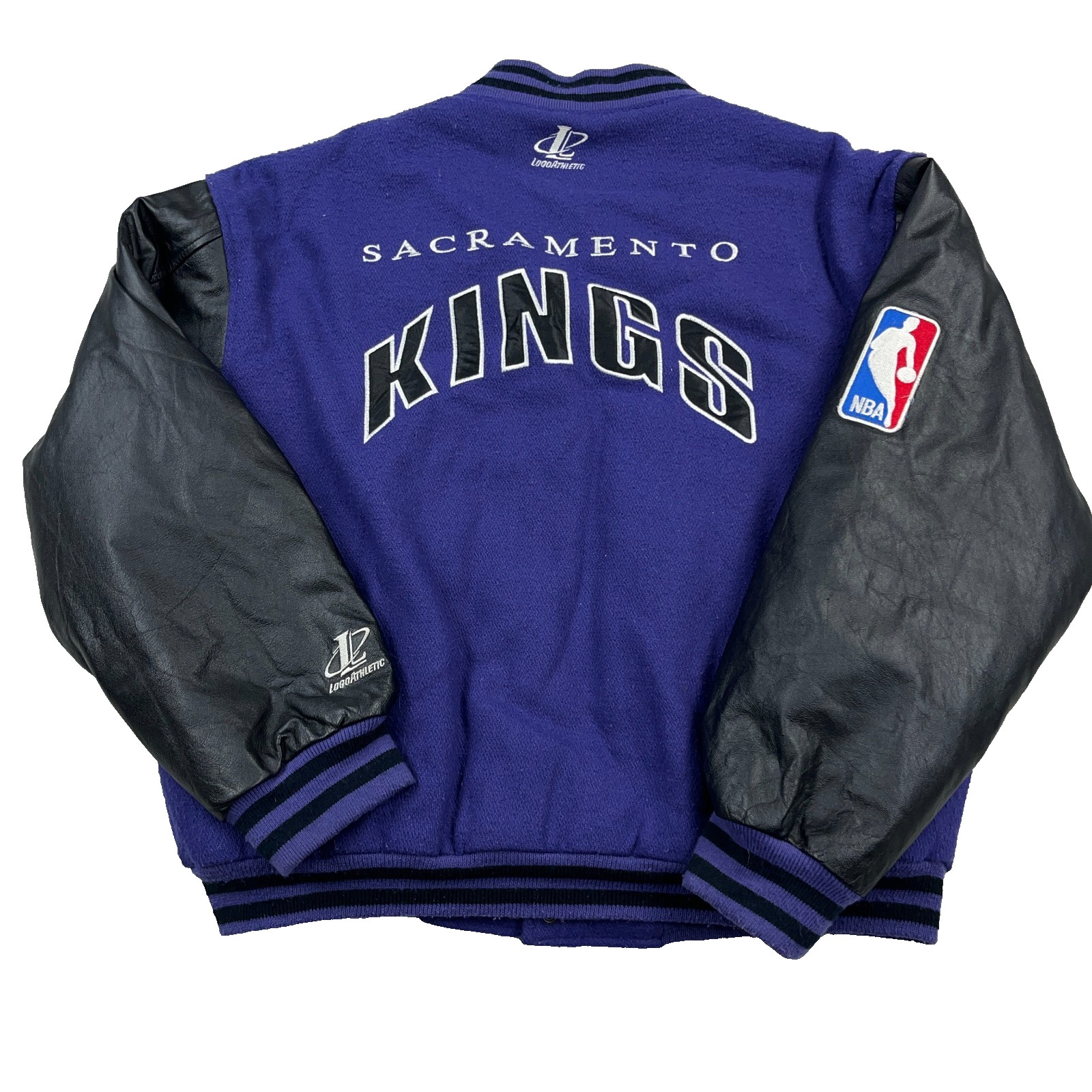 Vintage Sacramento Kings Jacket Men Medium Wool Leather Bomber Varsity 90s Wool Vintage Sacramento Kings Jacket Men Medium Wool Leather Bomber Varsity 90s Wool