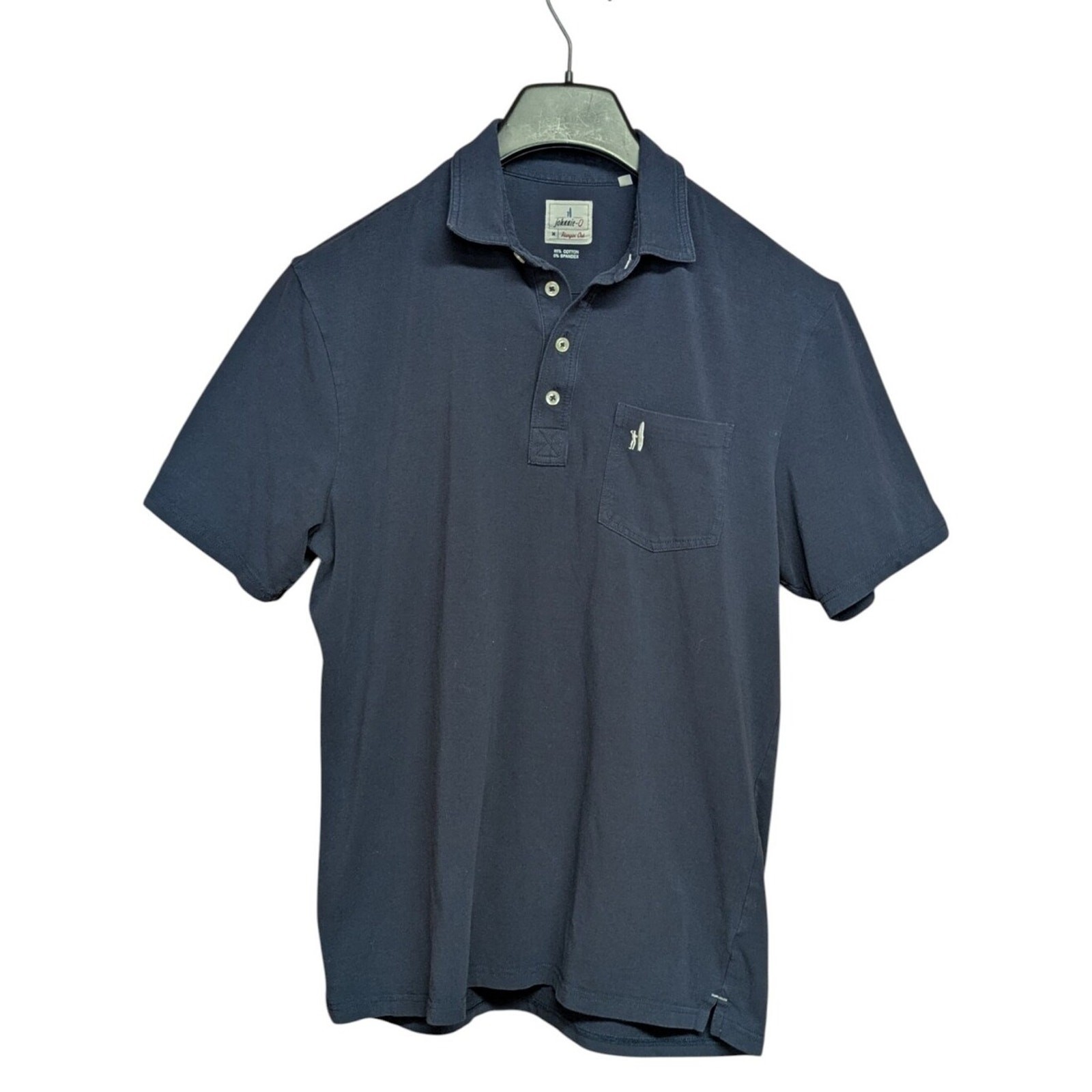 Johnnie-O Original 4-Button Polo Navy Wake Size Medium
