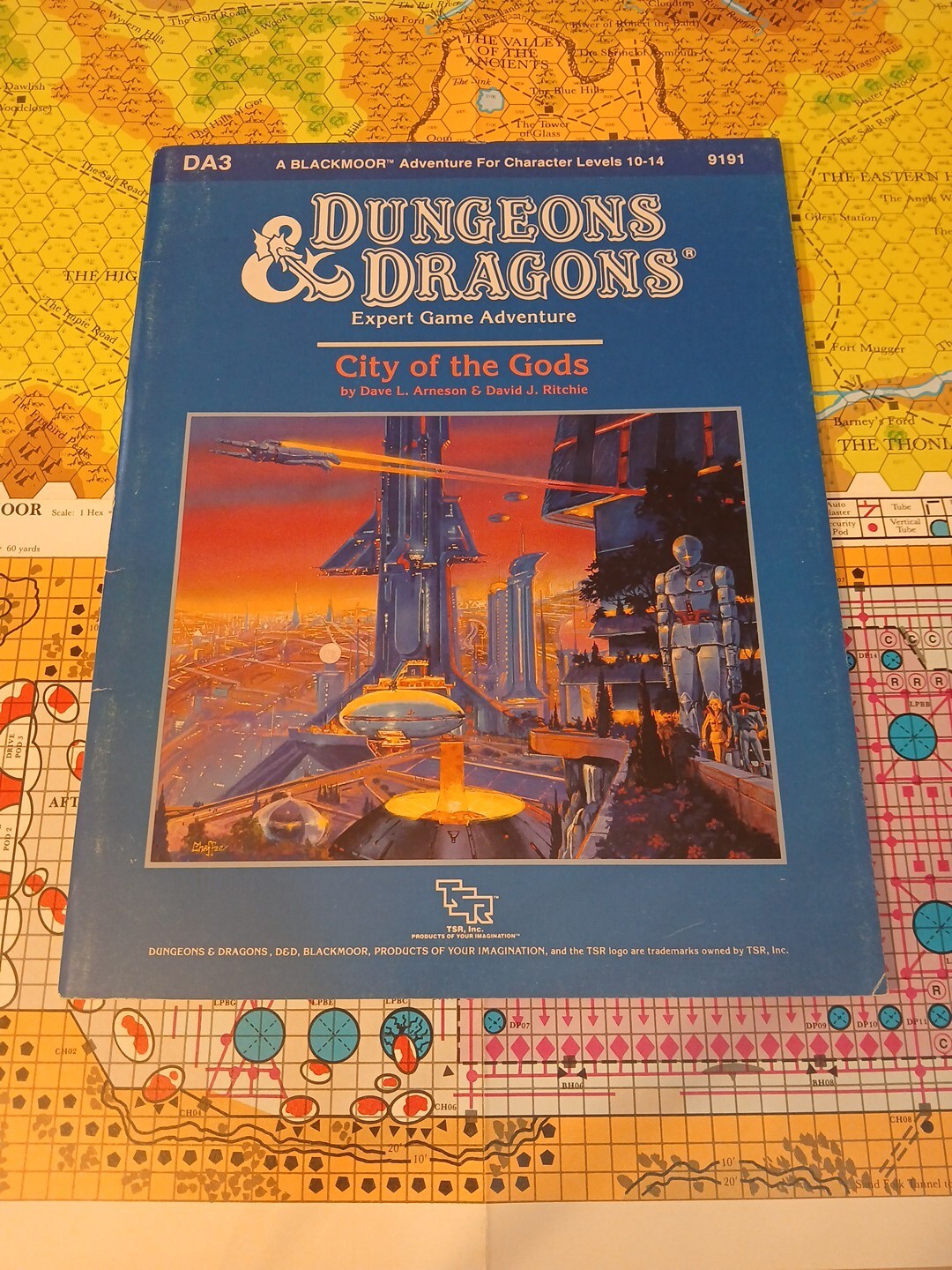 Vintage Dungeons and Dragons DA3 City Of The Gods Very Good Condition Vintage Dungeons and Dragons DA3 City Of The Gods Very Good Condition