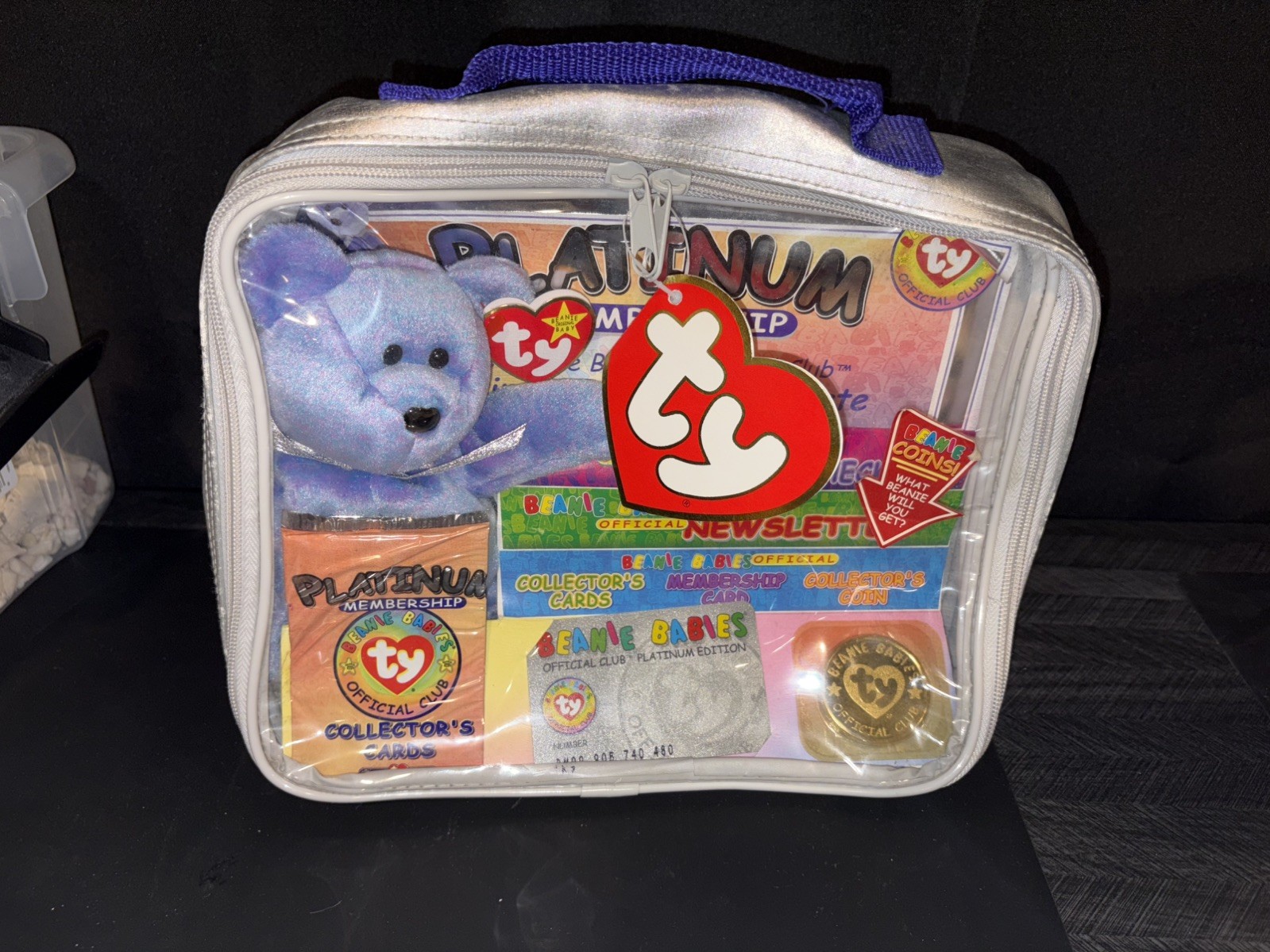 Ty Beanie Babies Official Club Kit Platinum Edition Rare Vintage NWT Ty Beanie Babies Official Club Kit Platinum Edition Rare Vintage NWT
