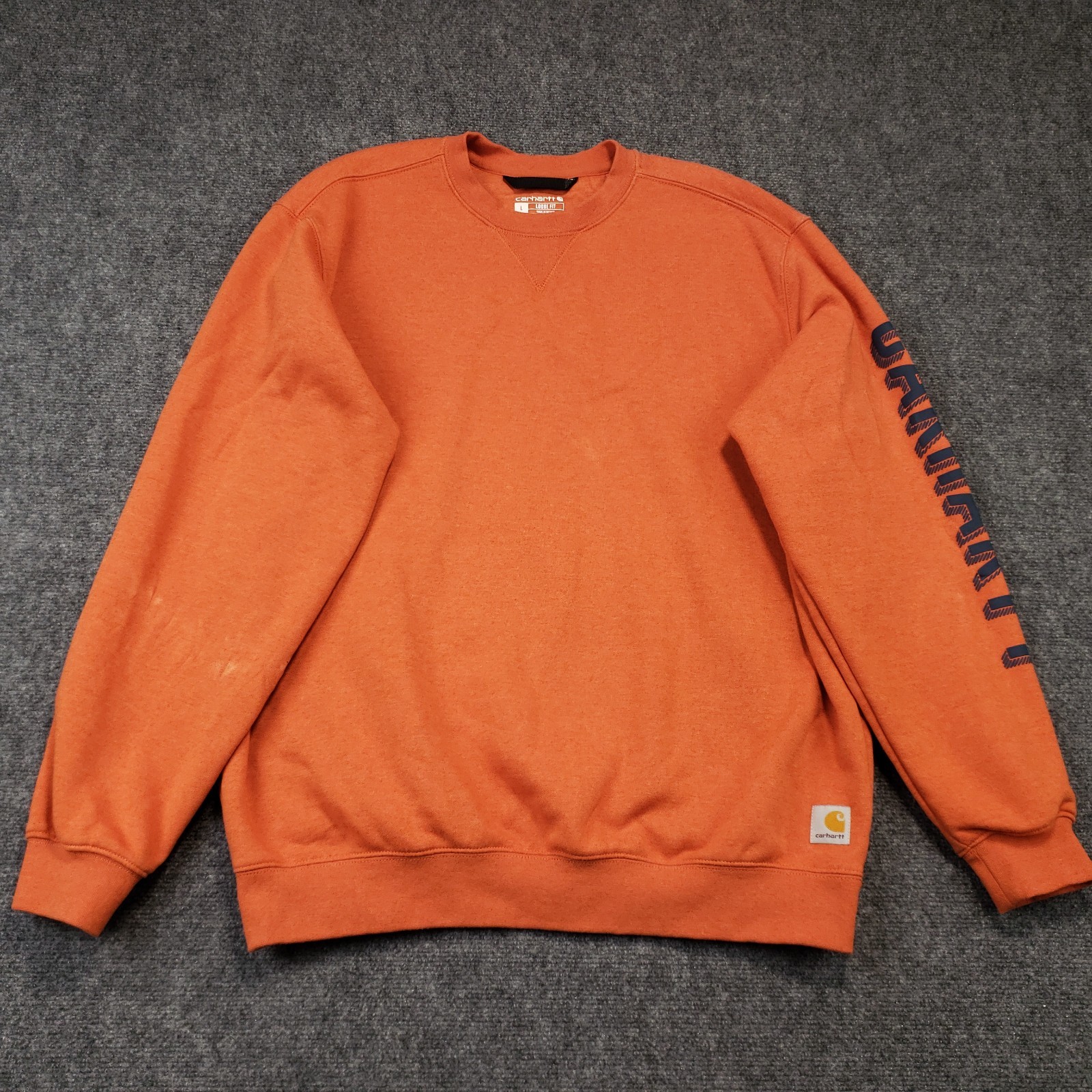 Carhartt Loose Fit Midweight Crewneck Graphic Sleeve Sweatshirt Mens Size Large Carhartt Loose Fit Midweight Crewneck Graphic Sleeve Sweatshirt Mens Size Large