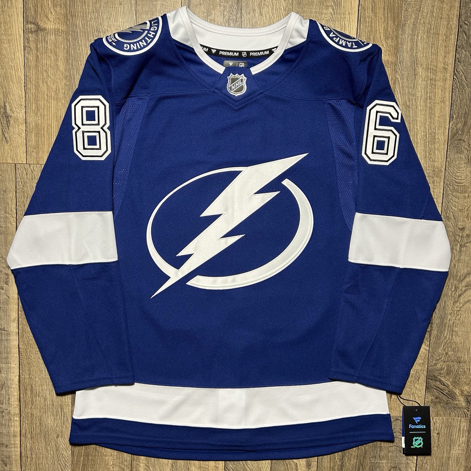 Nikita Kucherov Tampa Bay Lightning Authentic Fanatics Premium Home Jersey 46
