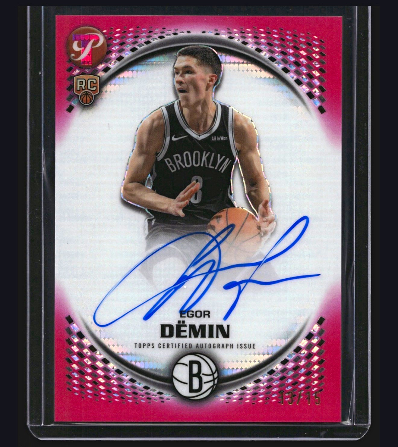 2025-26 Topps Pristine Pink Egor Demin ROOKIE AUTO /15 #PR-ED 2025-26 Topps Pristine Pink Egor Demin ROOKIE AUTO /15 #PR-ED