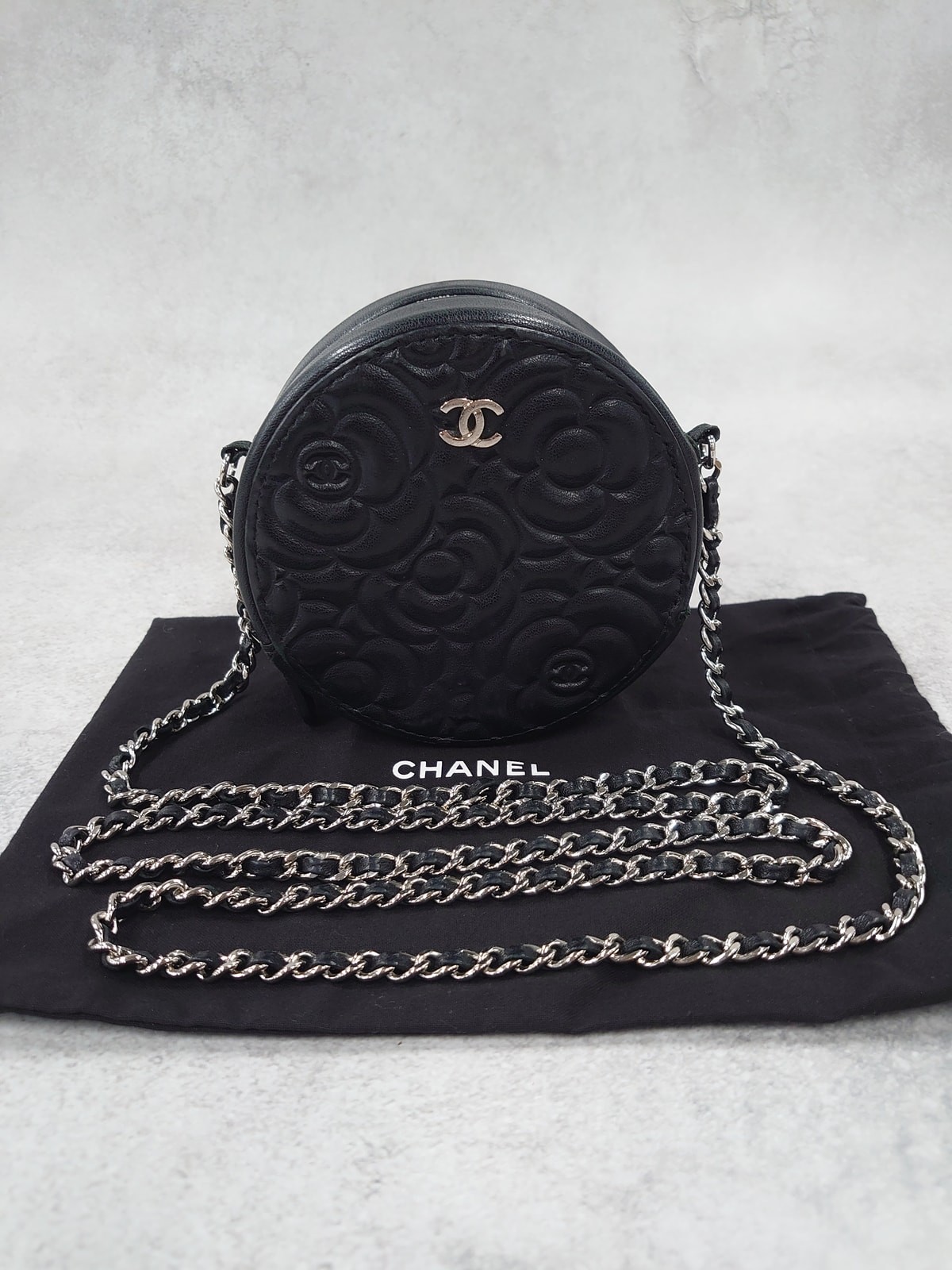 CHANEL ChainShoulder Bag black Shoulder Bag AUTHENTIC