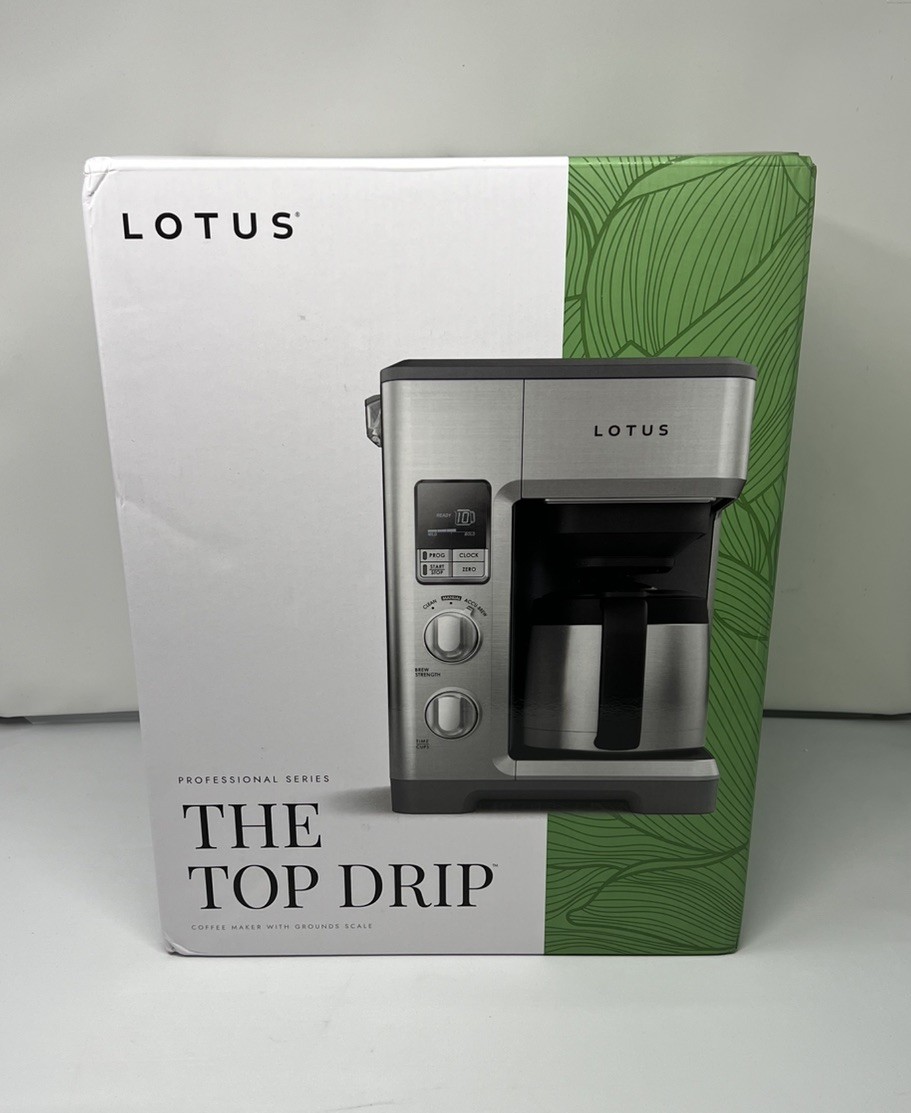 Lotus Professional Series The Top Drip™ Coffee Maker New Lotus Professional Series The Top Drip™ Coffee Maker New